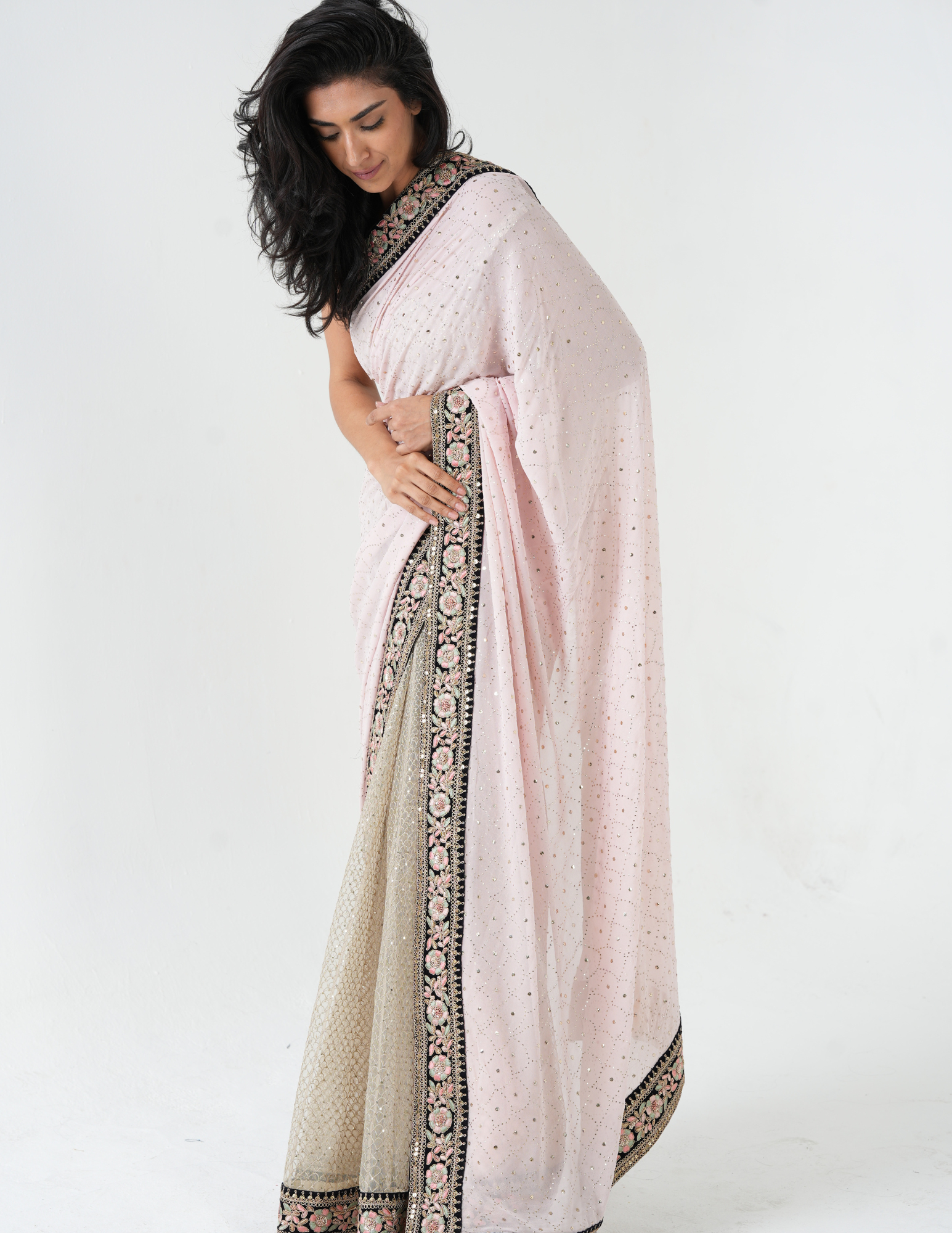 The Pretty in Pink Saree