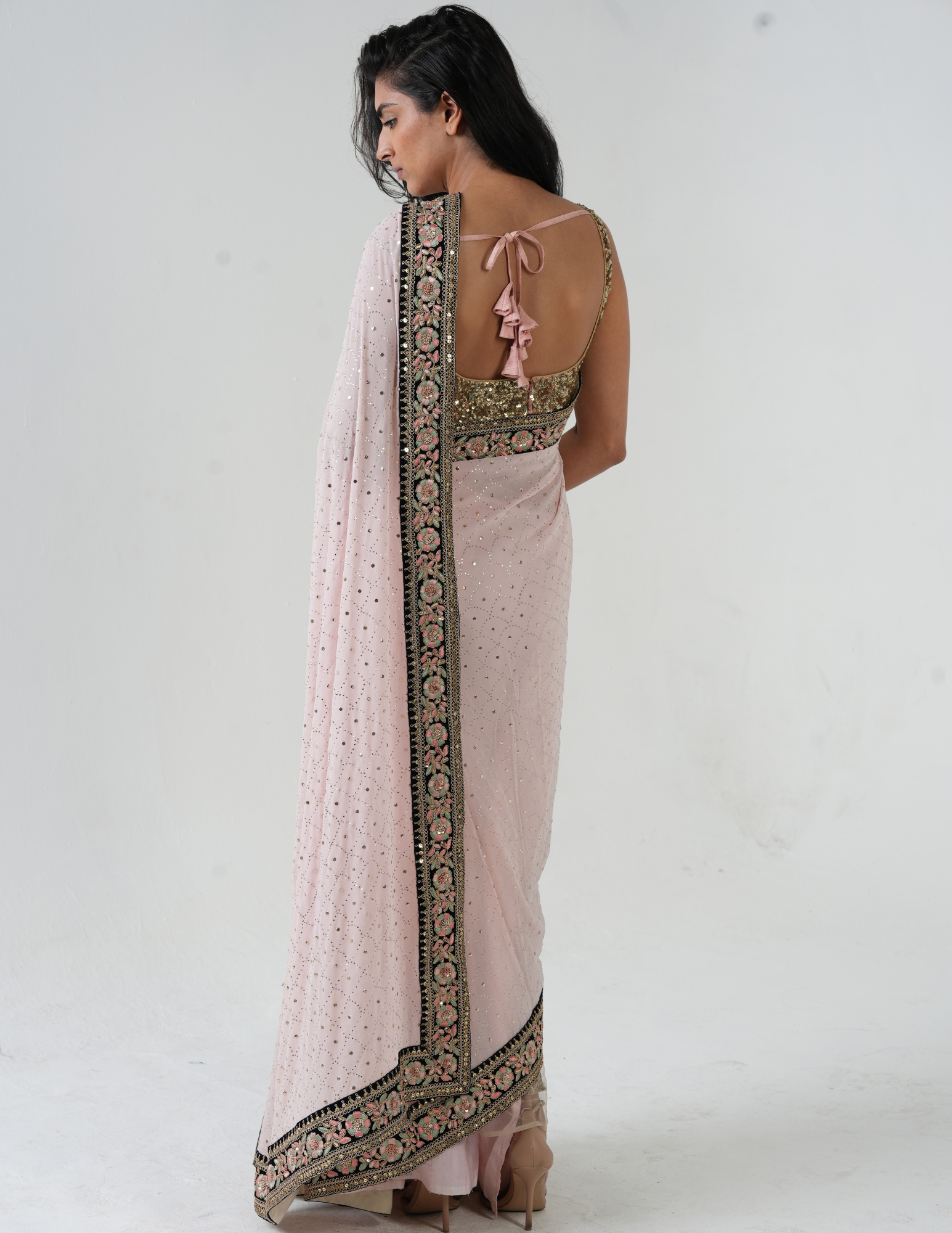 The Pretty in Pink Saree