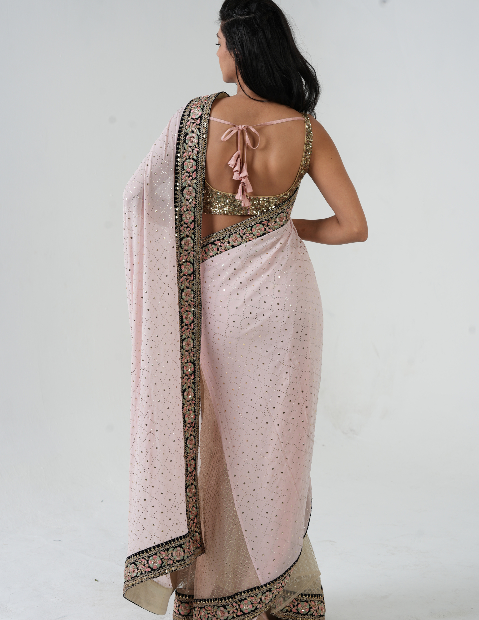 The Pretty in Pink Saree