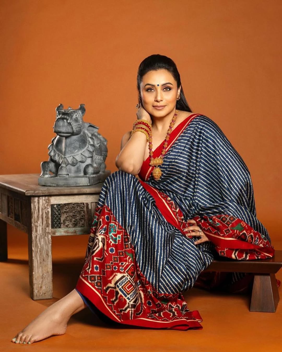 Rani Ikat Saree