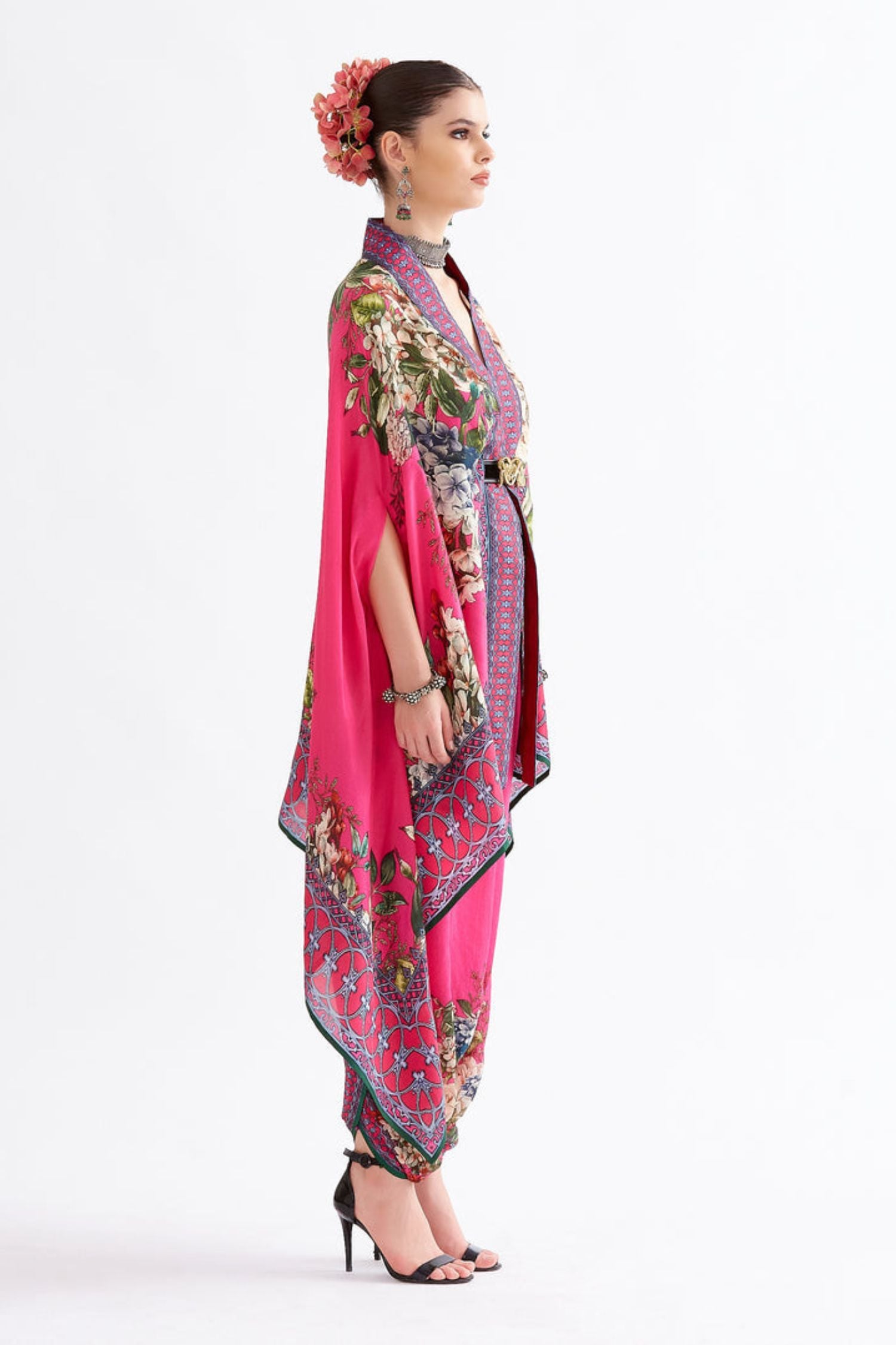 Rajdeep Ranawat A Notting Hill Summer Chloe Fuscia Cape Set