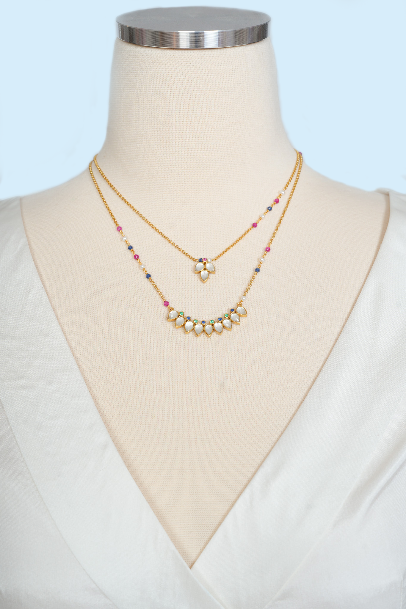 Silver Gold Plated Necklace