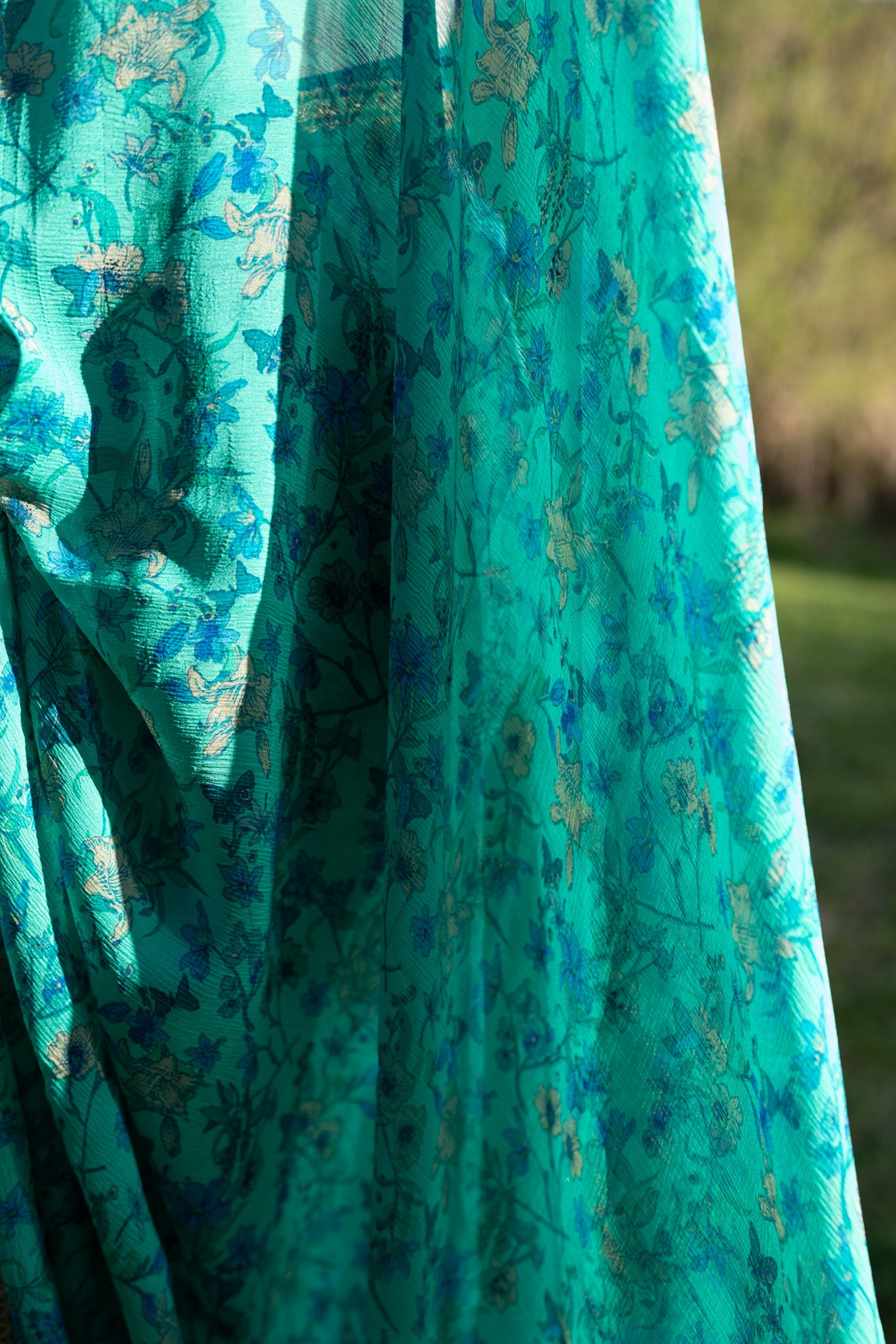 Printed chiffon saree