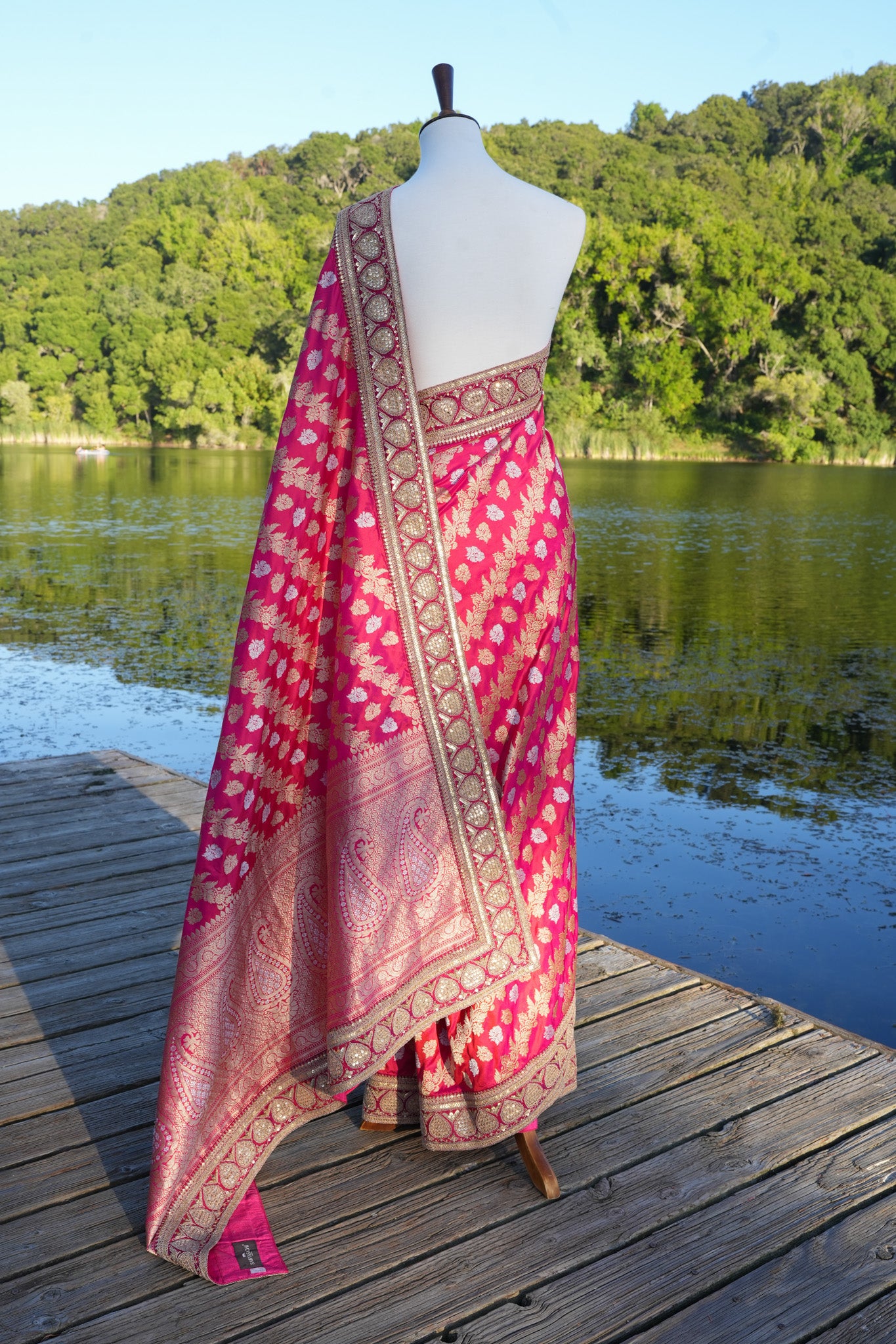Sabyasachi Fuscia Benarasi Saree