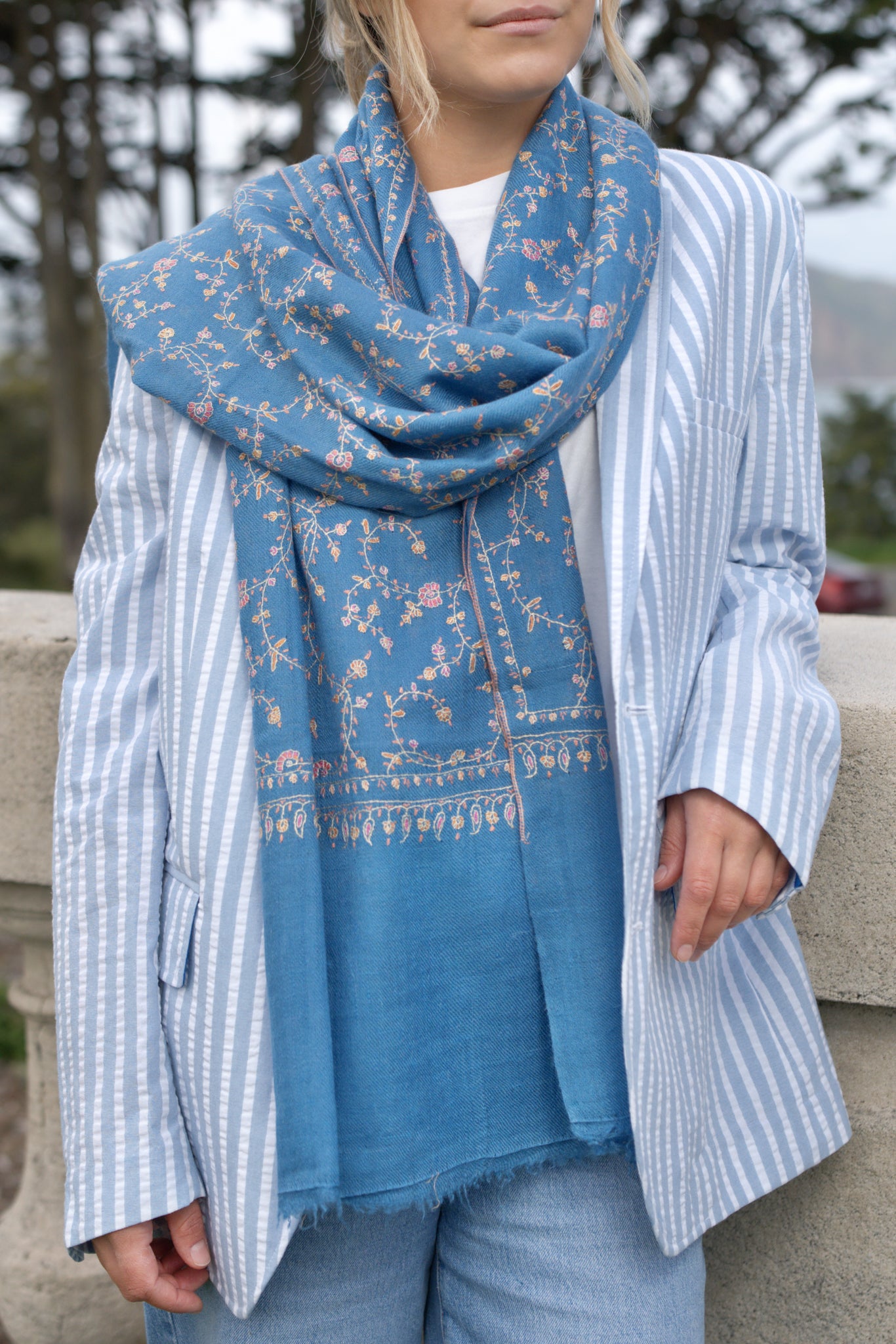Blue Danube Pashmina Stole