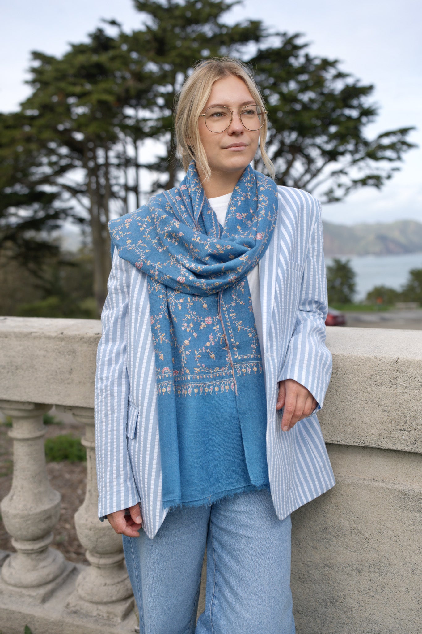 Blue Danube Pashmina Stole