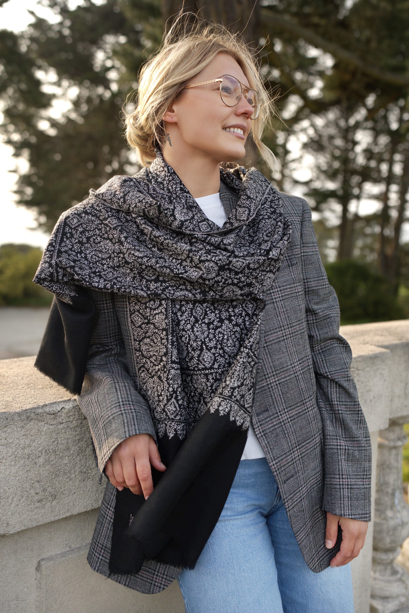 Dark Knight Pashmina Shawl