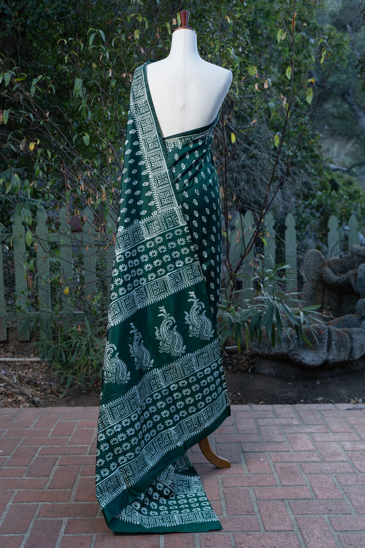 Green Murshidabad Silk Saree