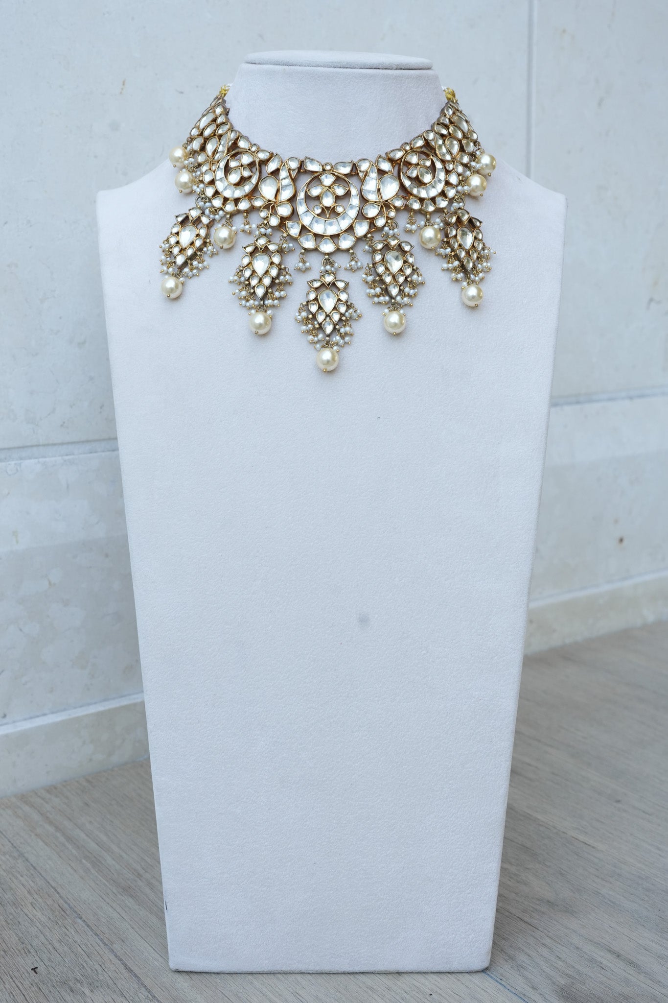 Amrapali Silver Gold Plated Set