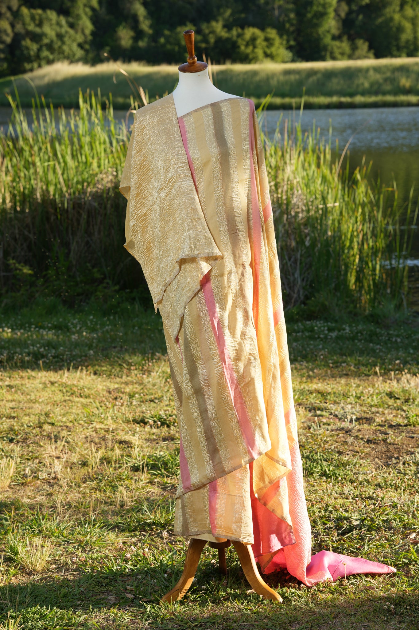 Crushed Tissue Silk Saree
