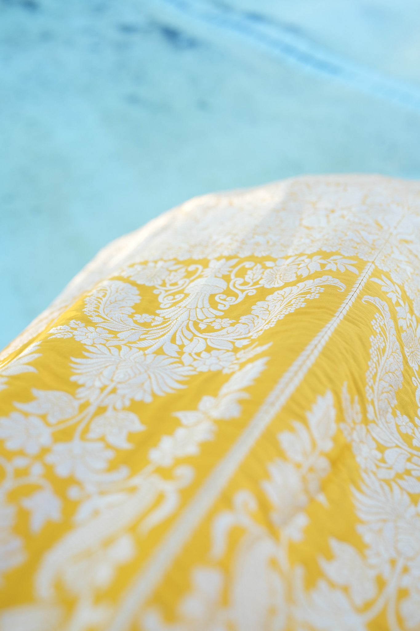 Sunshine Yellow Benarasi Lehenga Set