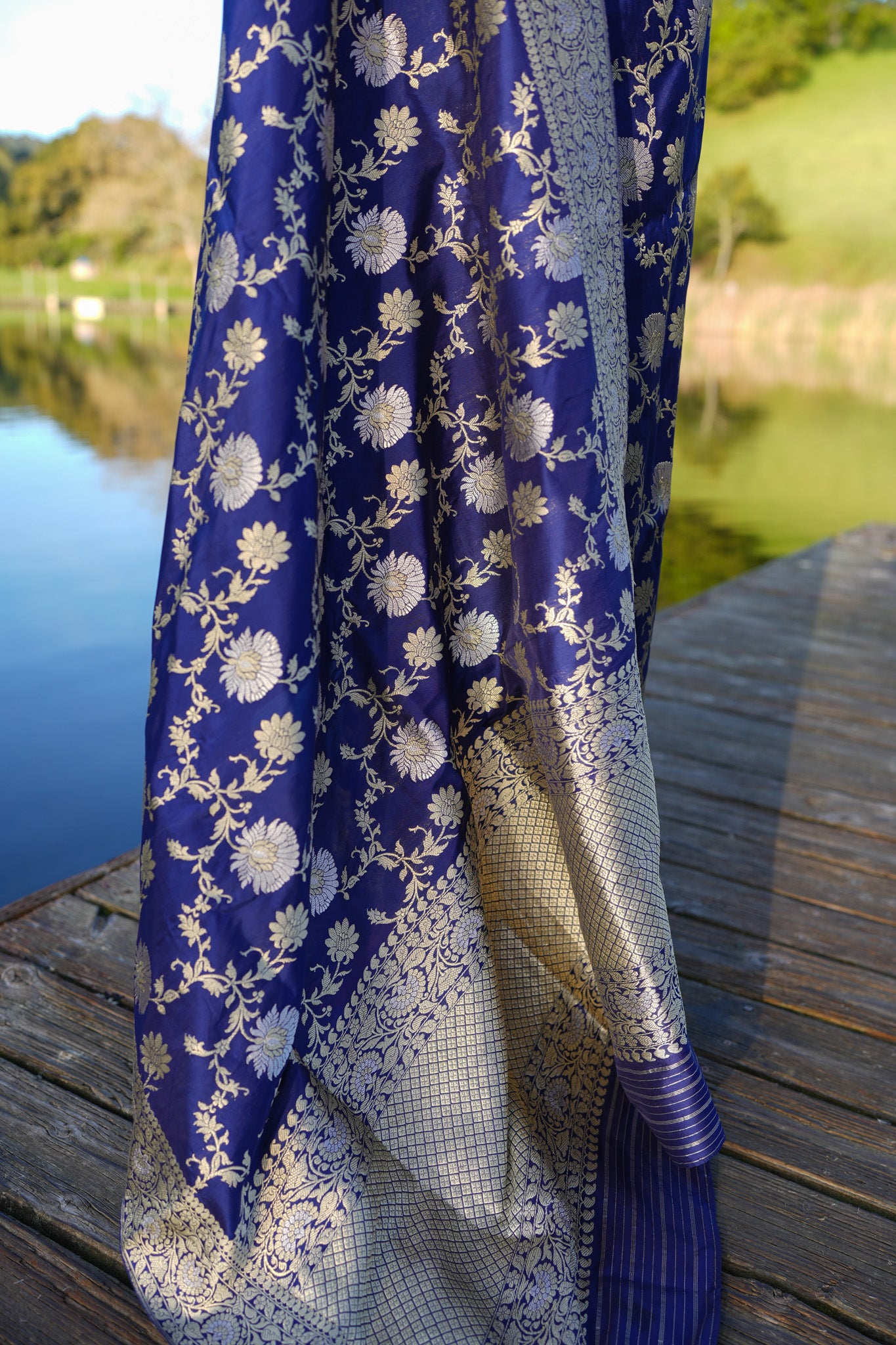 Blue Tarun Tahiliani Benarasi Silk Saree