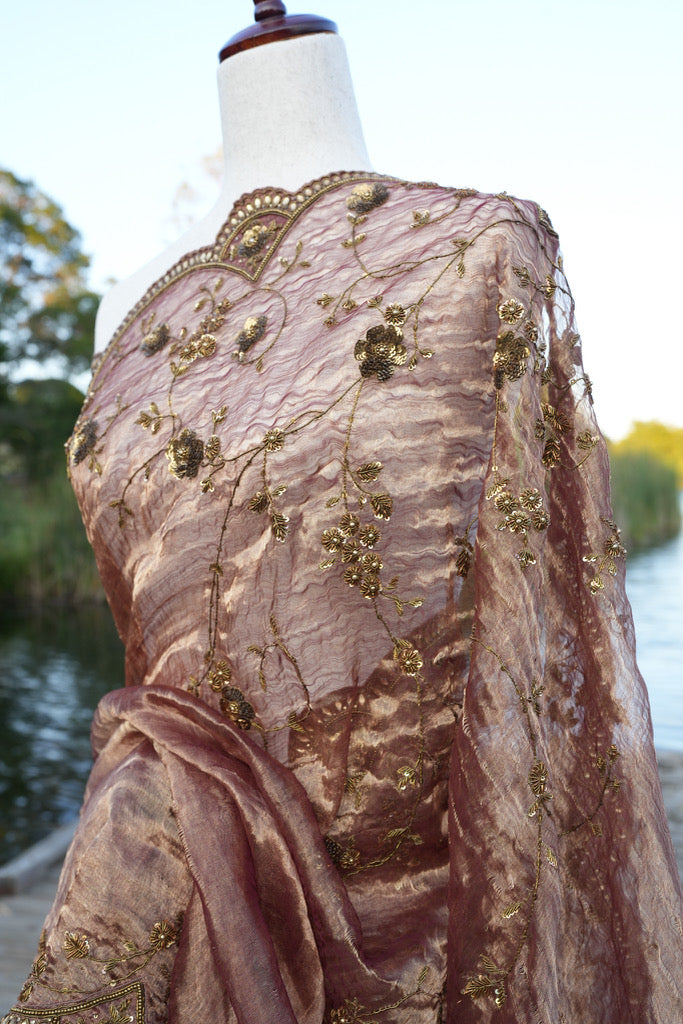 Rani of the Lake Tissue Benarasi Saree