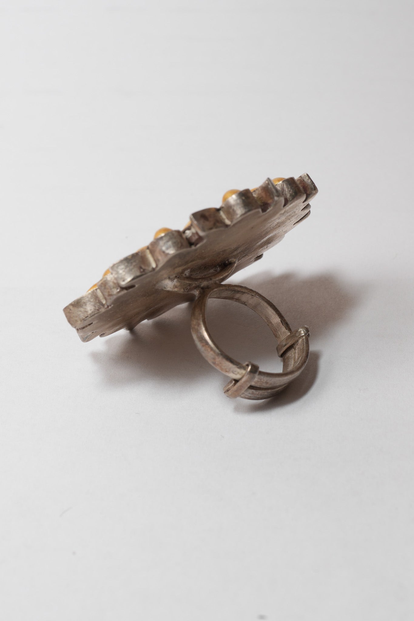 Silver Two Tone Sun Ring