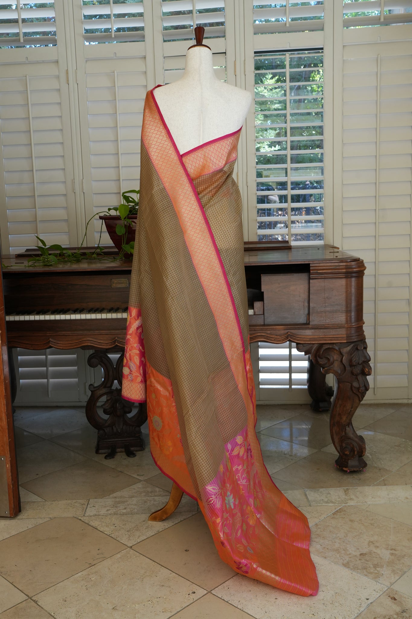 Kora Silk Benarasi Saree