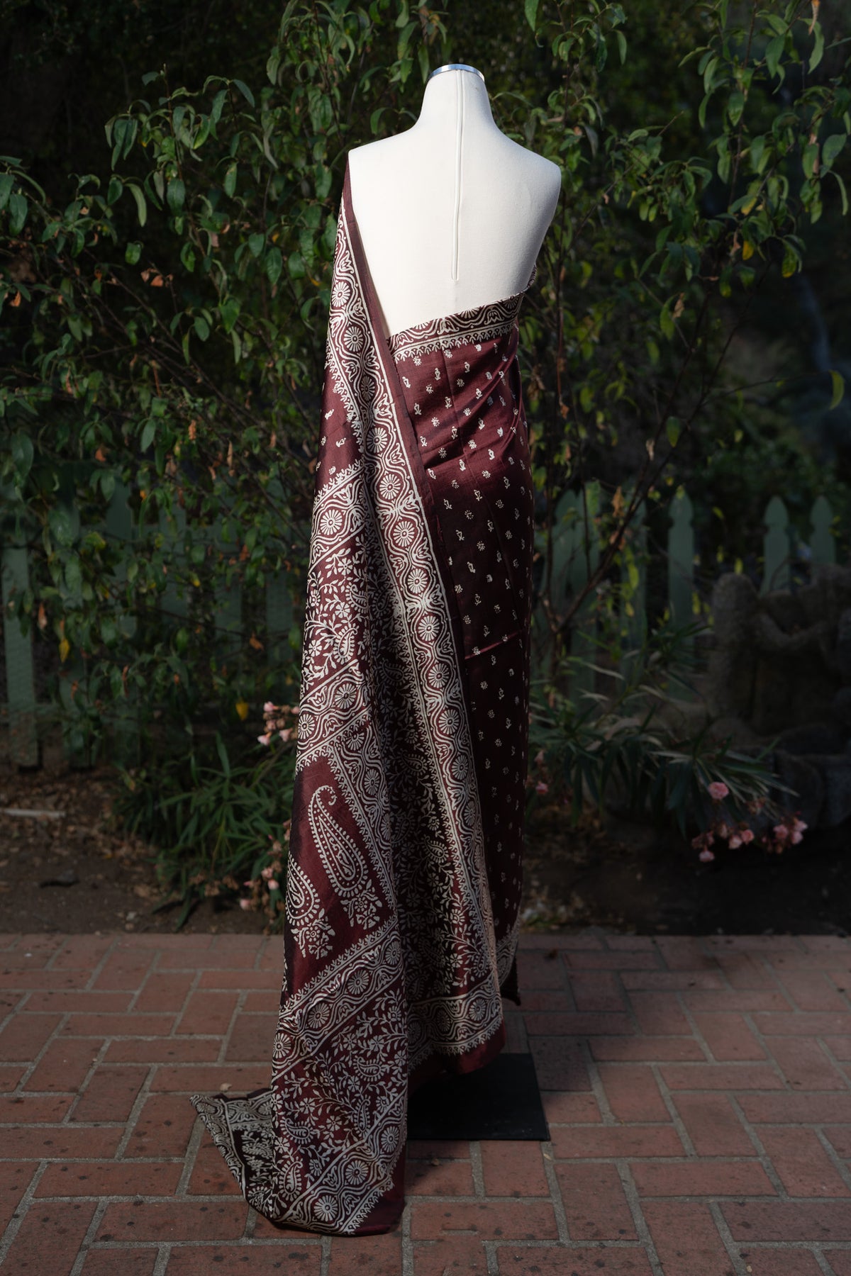 Brown Murshidabad Silk Saree