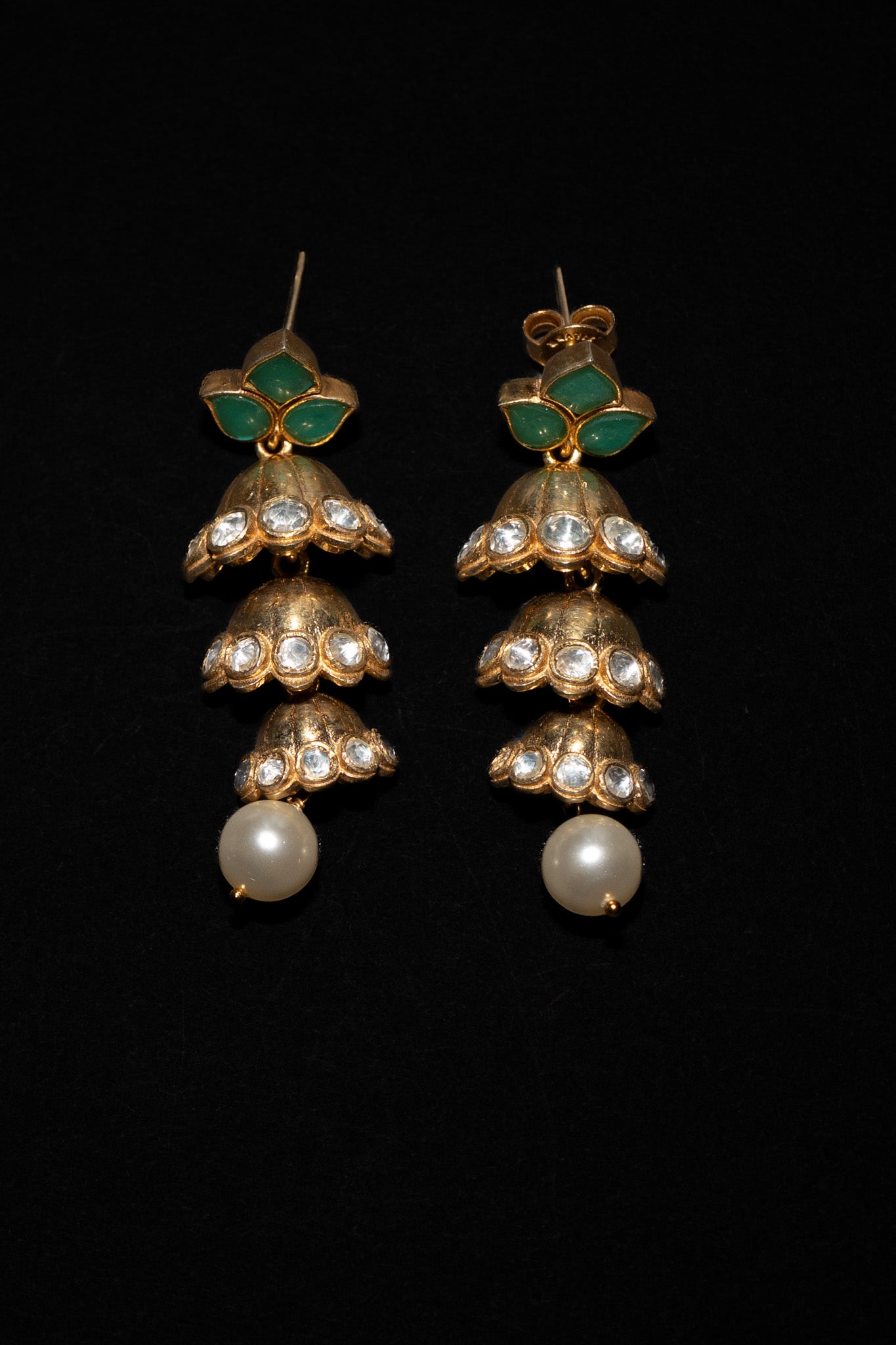 Silver Gold Plated Earrings