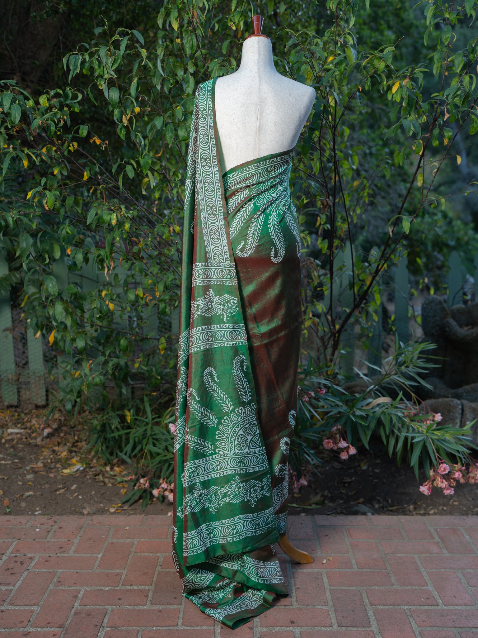 Green Murshidabad Silk Saree