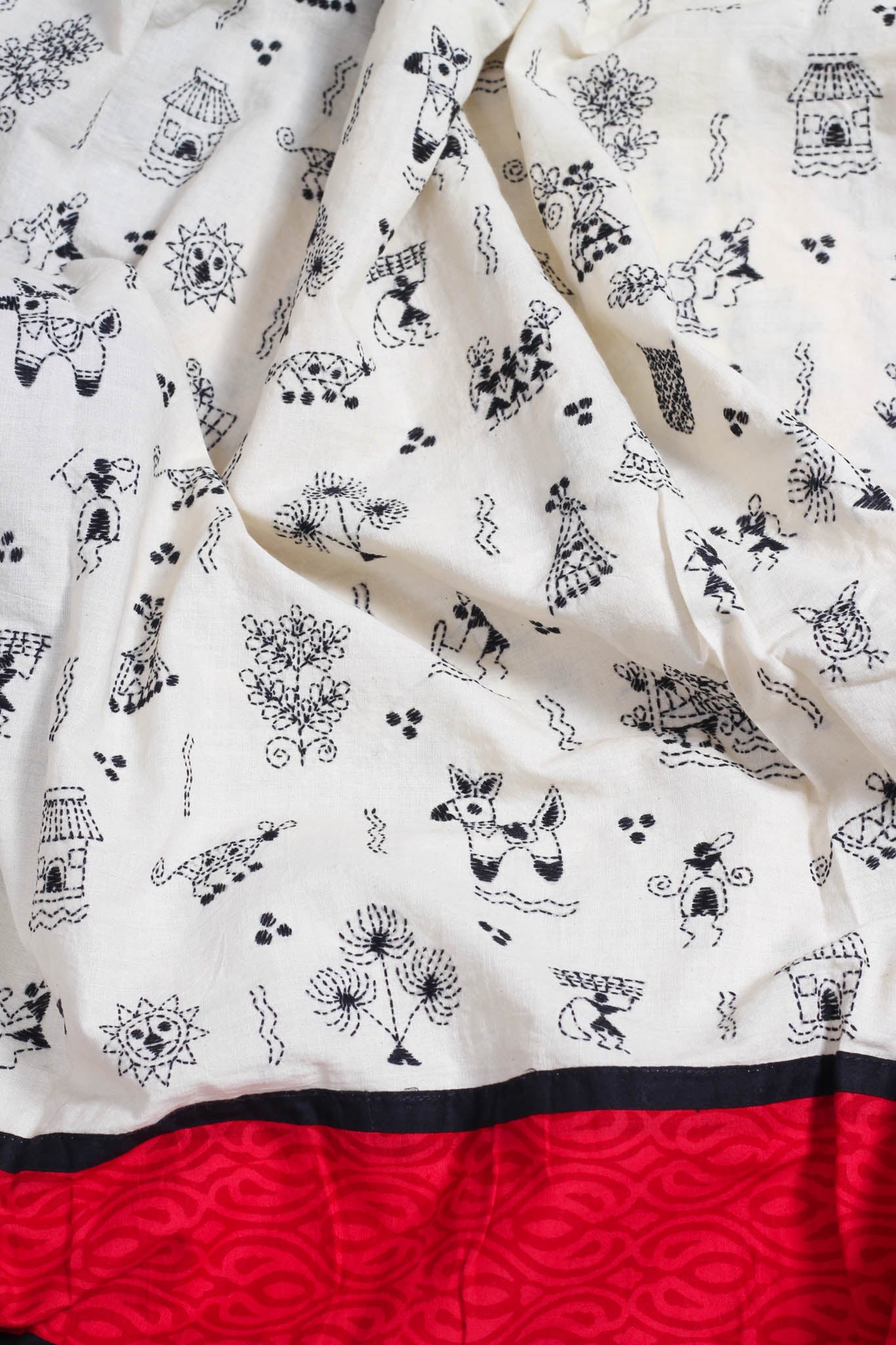 Poker Kantha Saree
