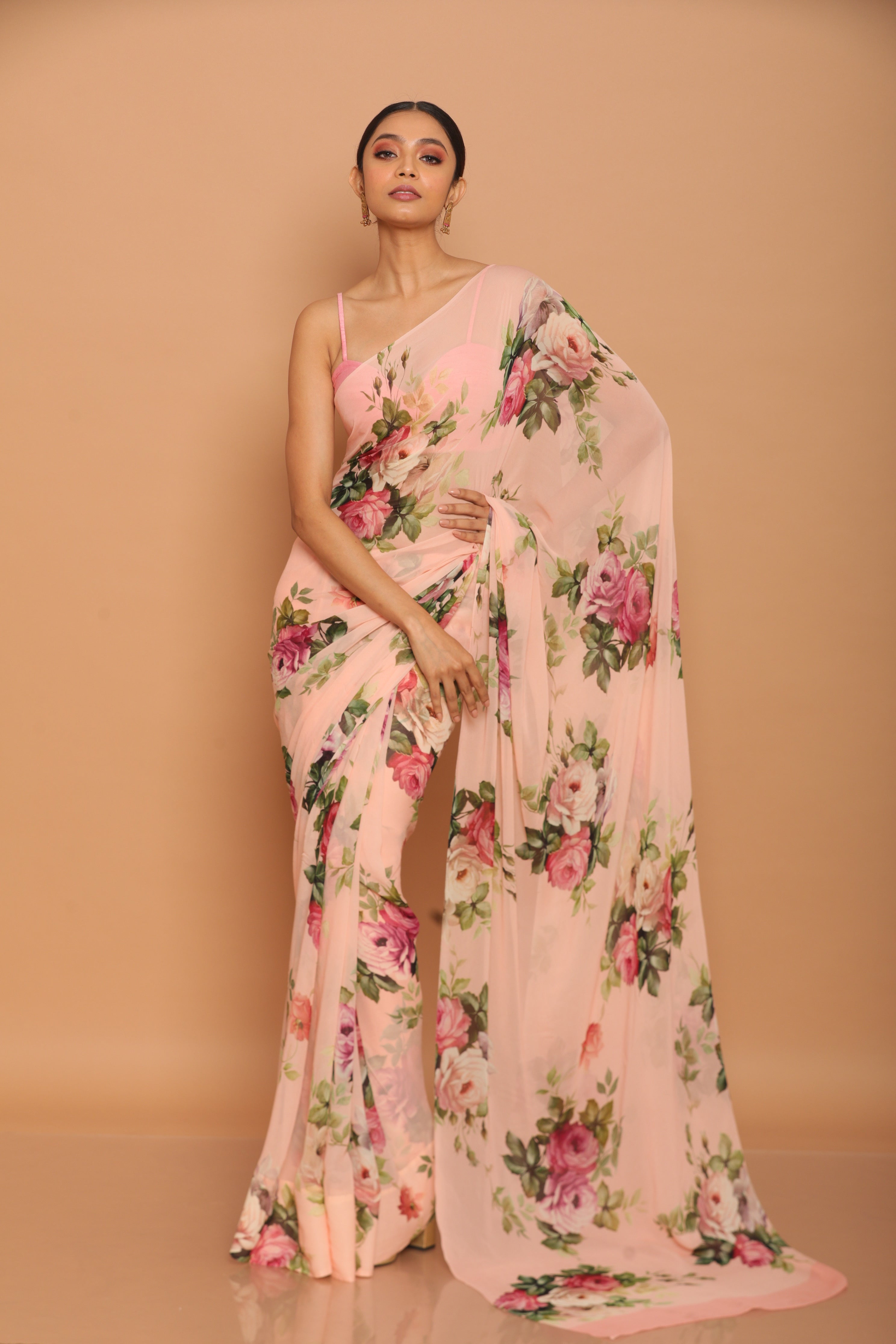 Printed Georgette Saree