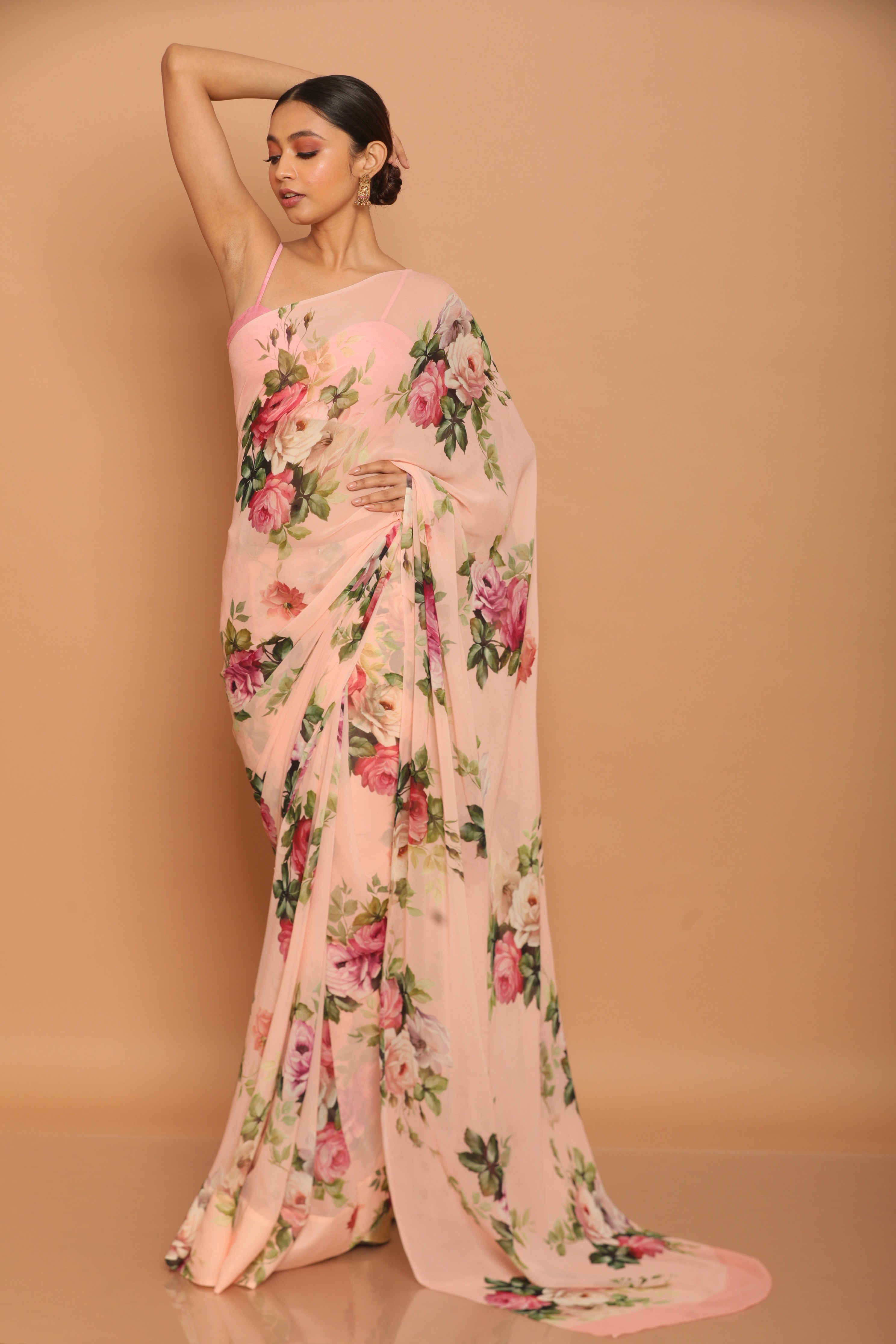 Printed Georgette Saree