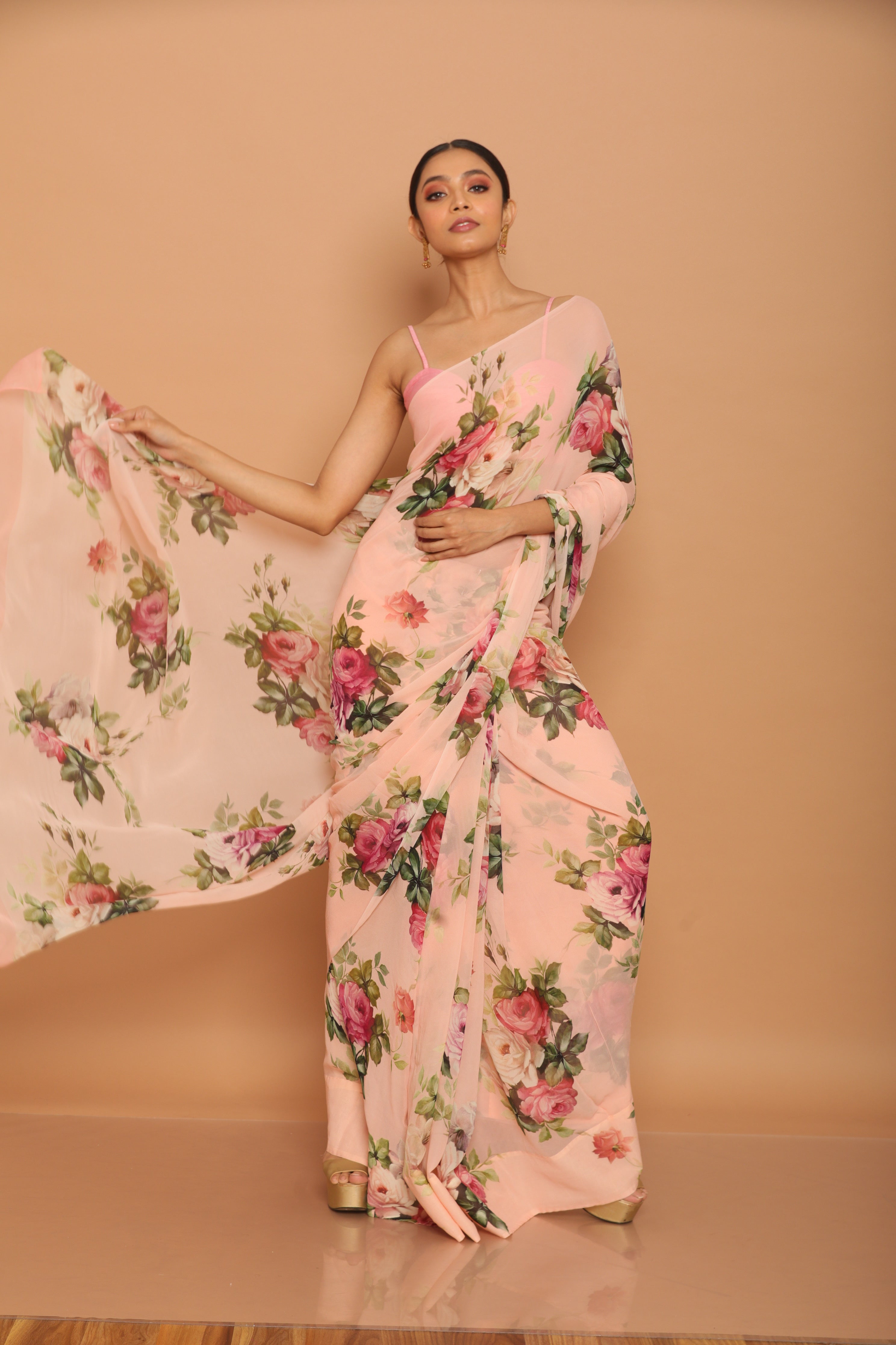 Printed Georgette Saree