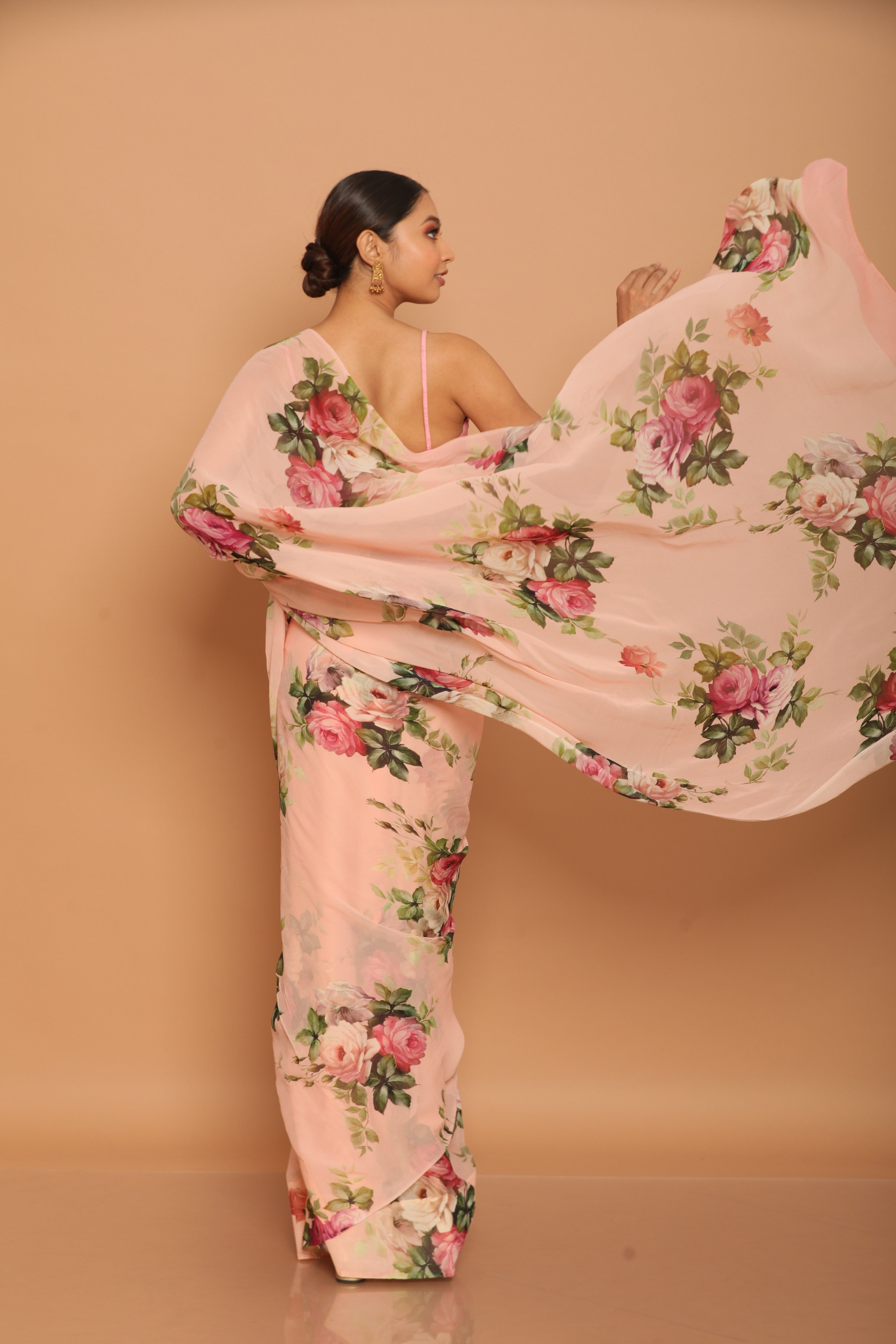 Printed Georgette Saree