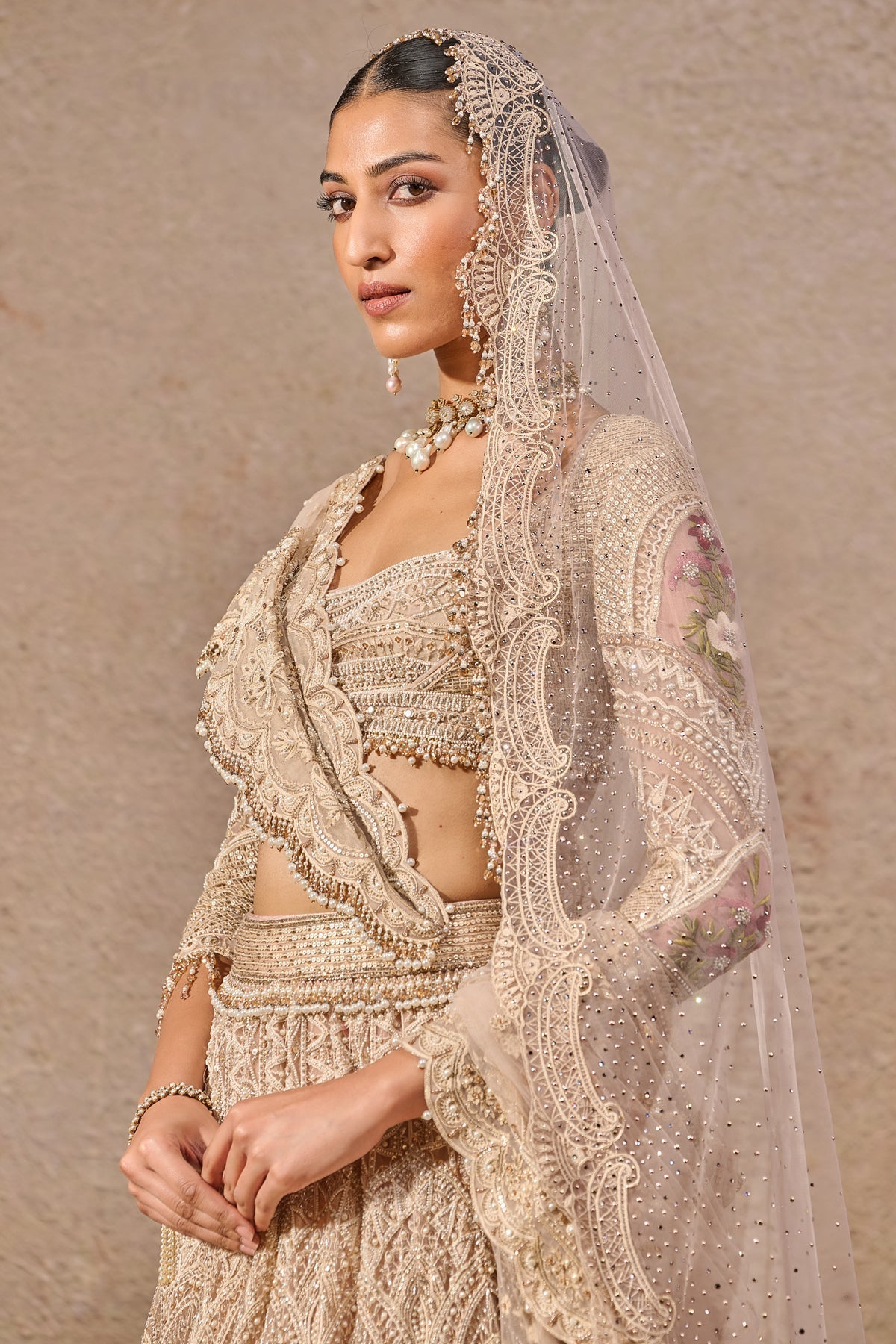 Tarun Tahiliani Resham Embroidered Lehenga