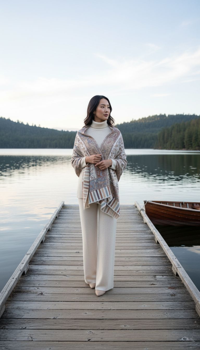 'Into the wild' Kashmiri Wool Shawl