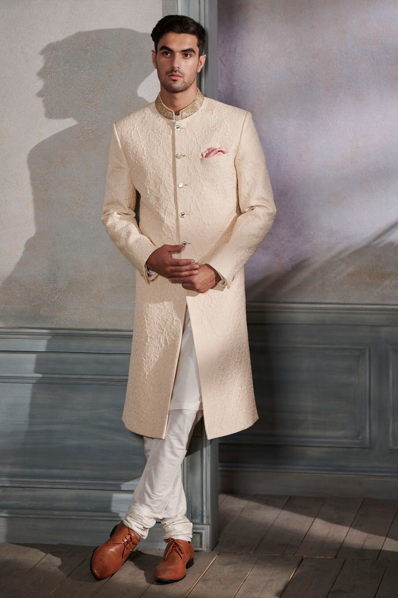 Paksha Sherwani (Ivory)