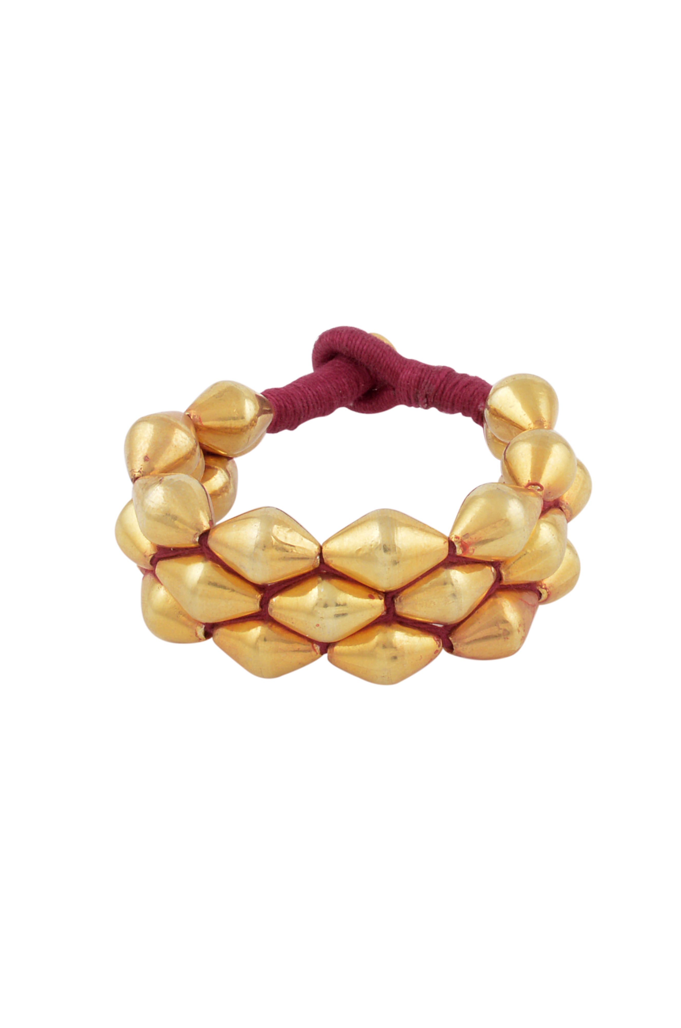 Silver Gold Plated Dholki Bead Paunchi