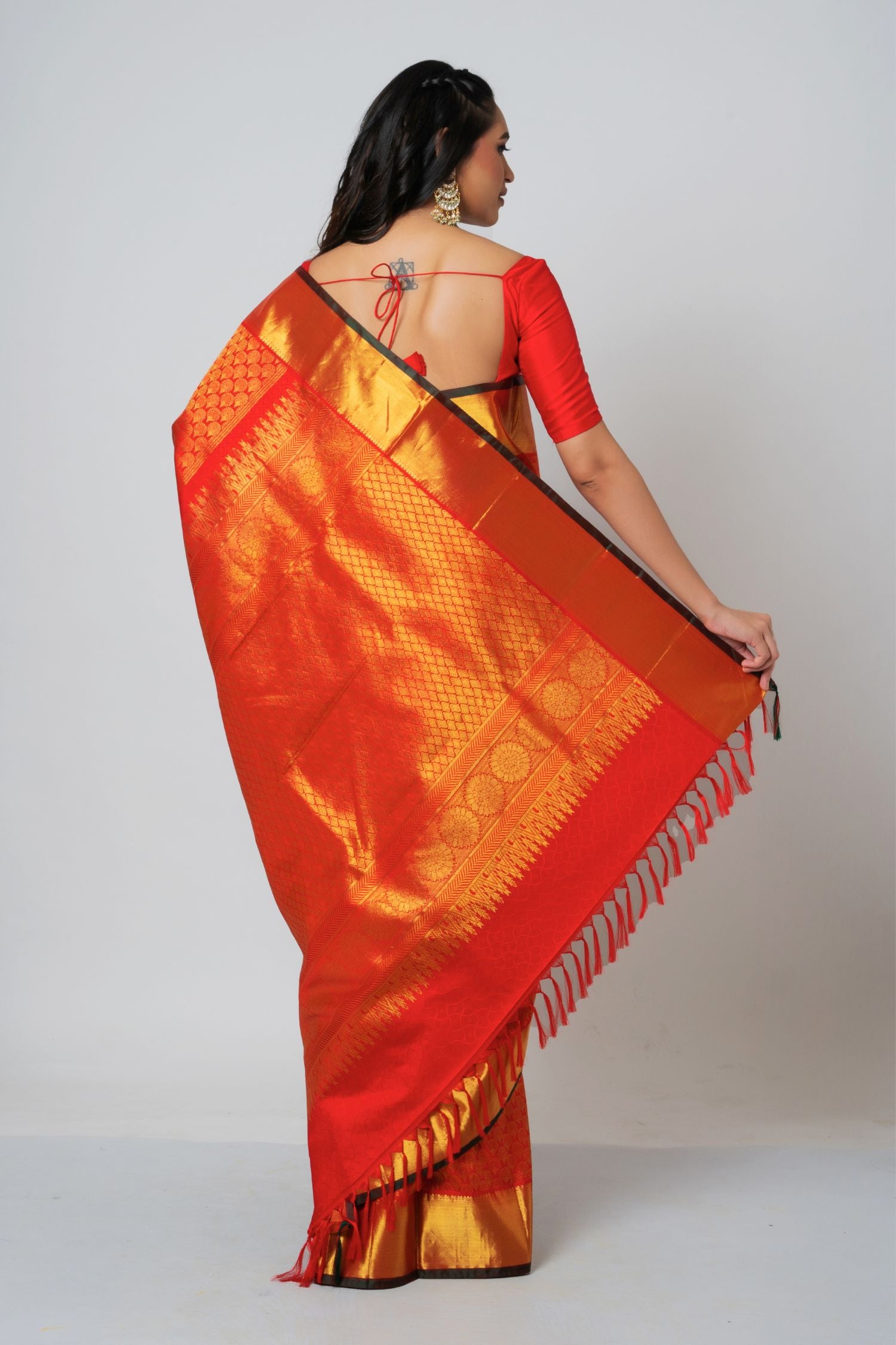 Red Kanjiveram Silk Saree