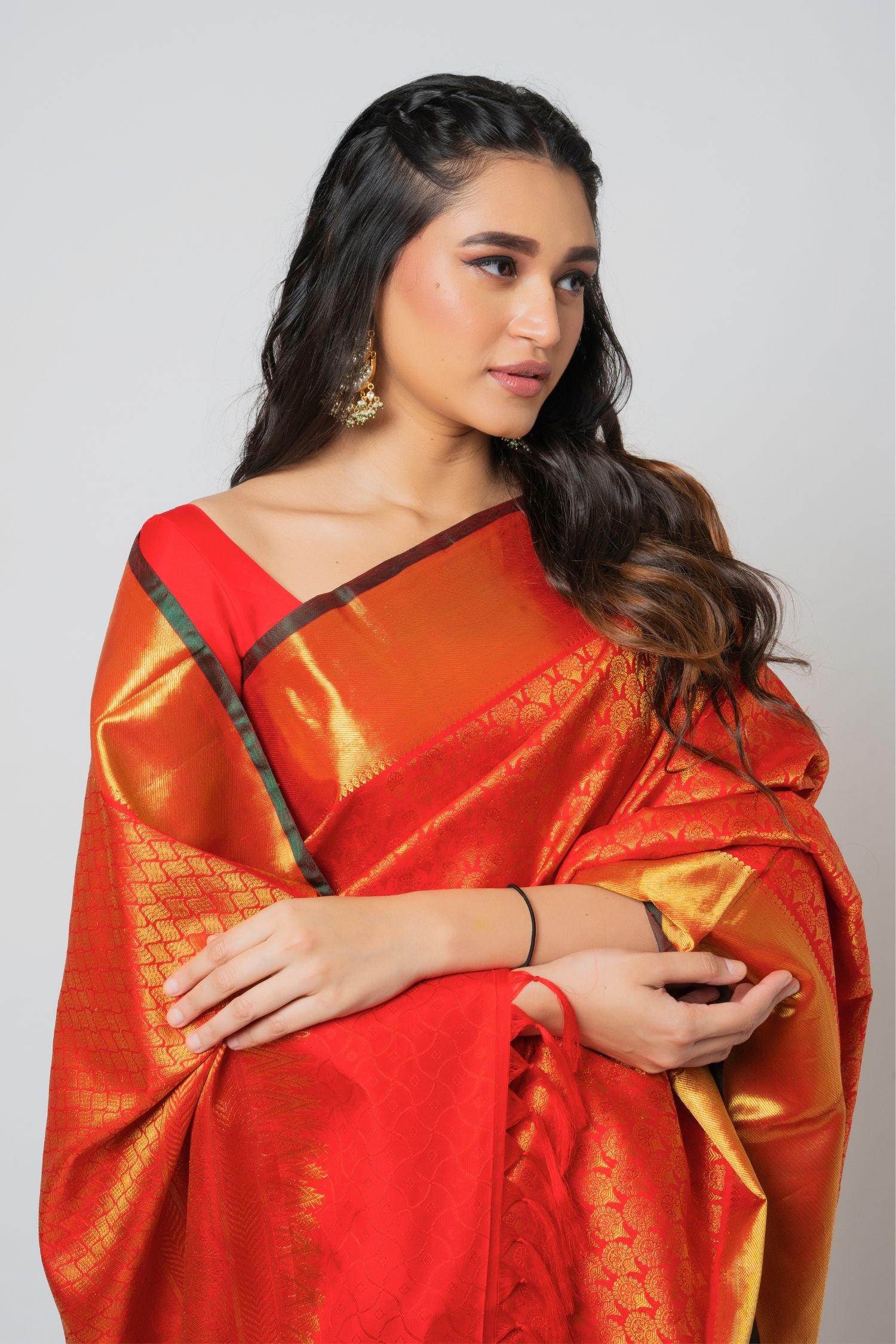 Red Kanjiveram Silk Saree