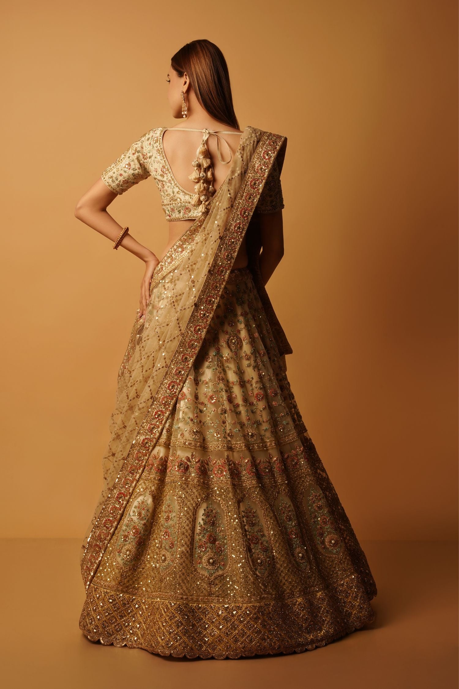 Ivory Bridal Lehenga Set