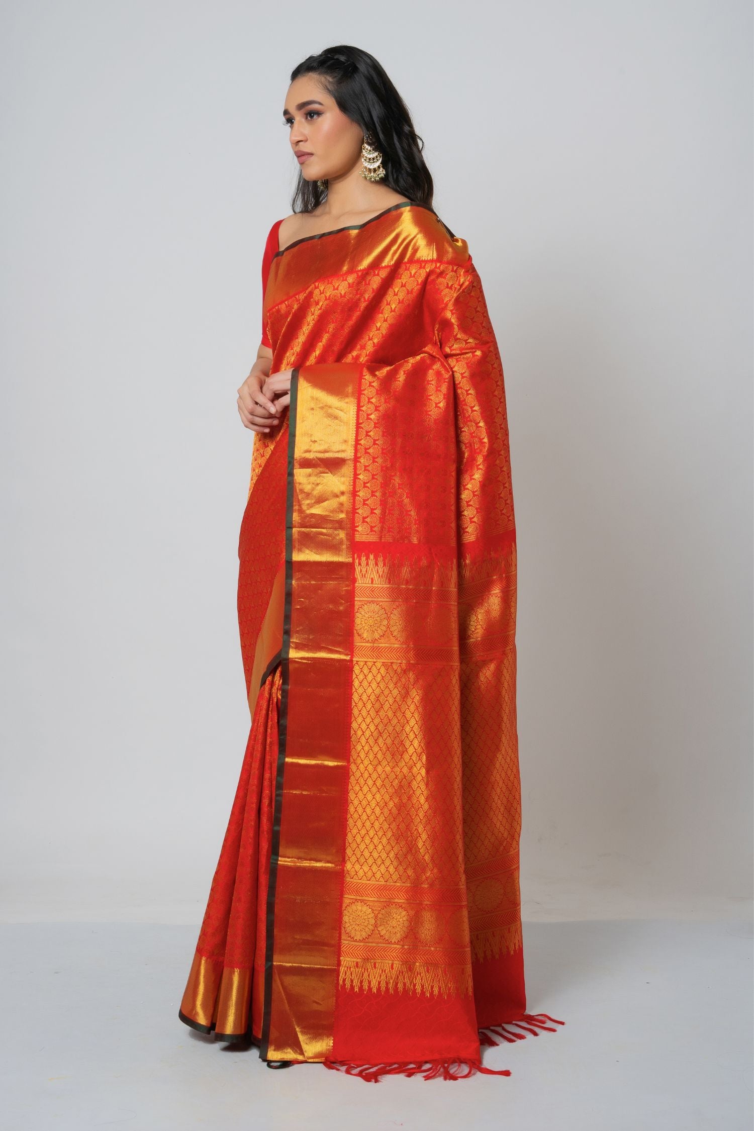 Red Kanjiveram Silk Saree