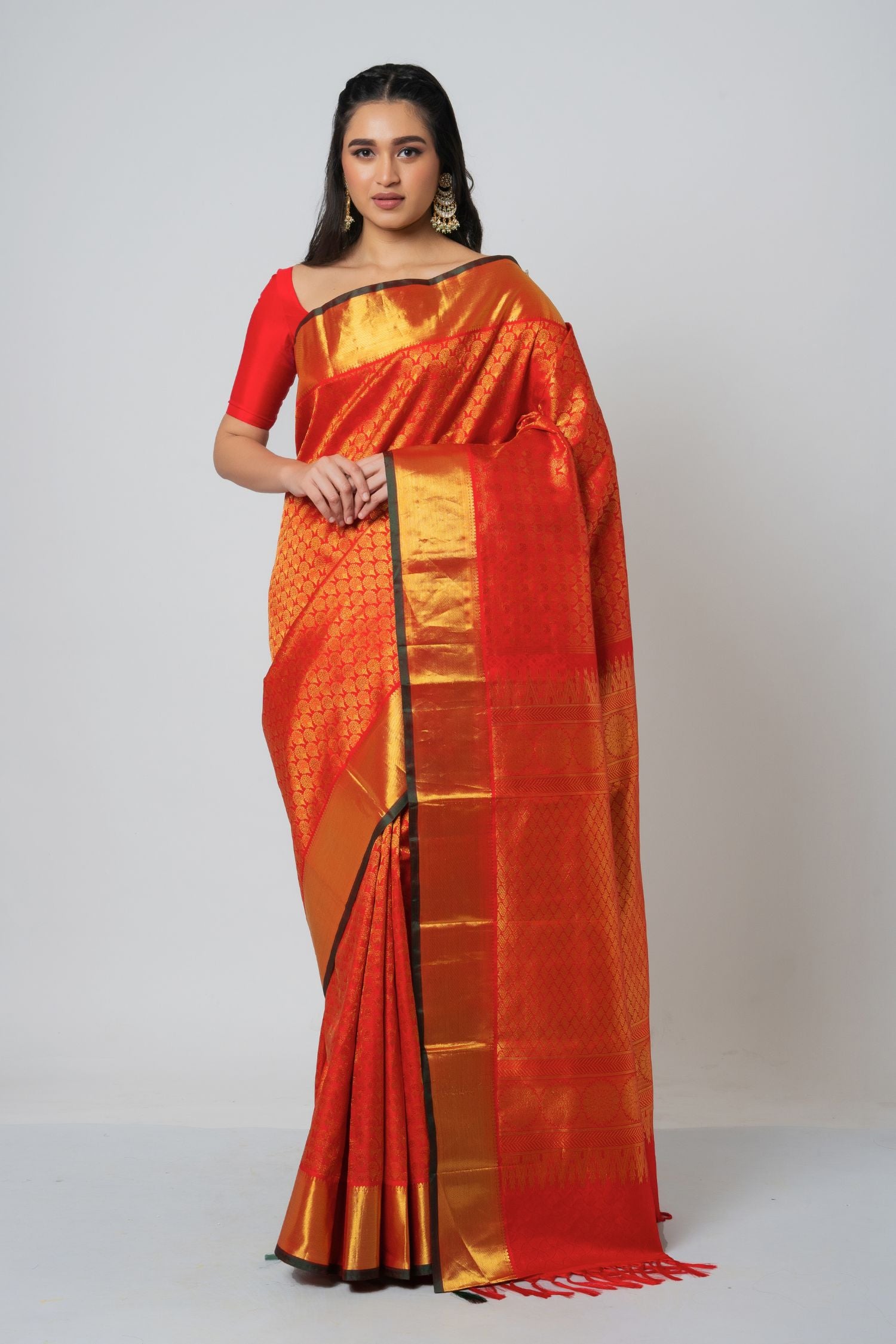 Red Kanjiveram Silk Saree