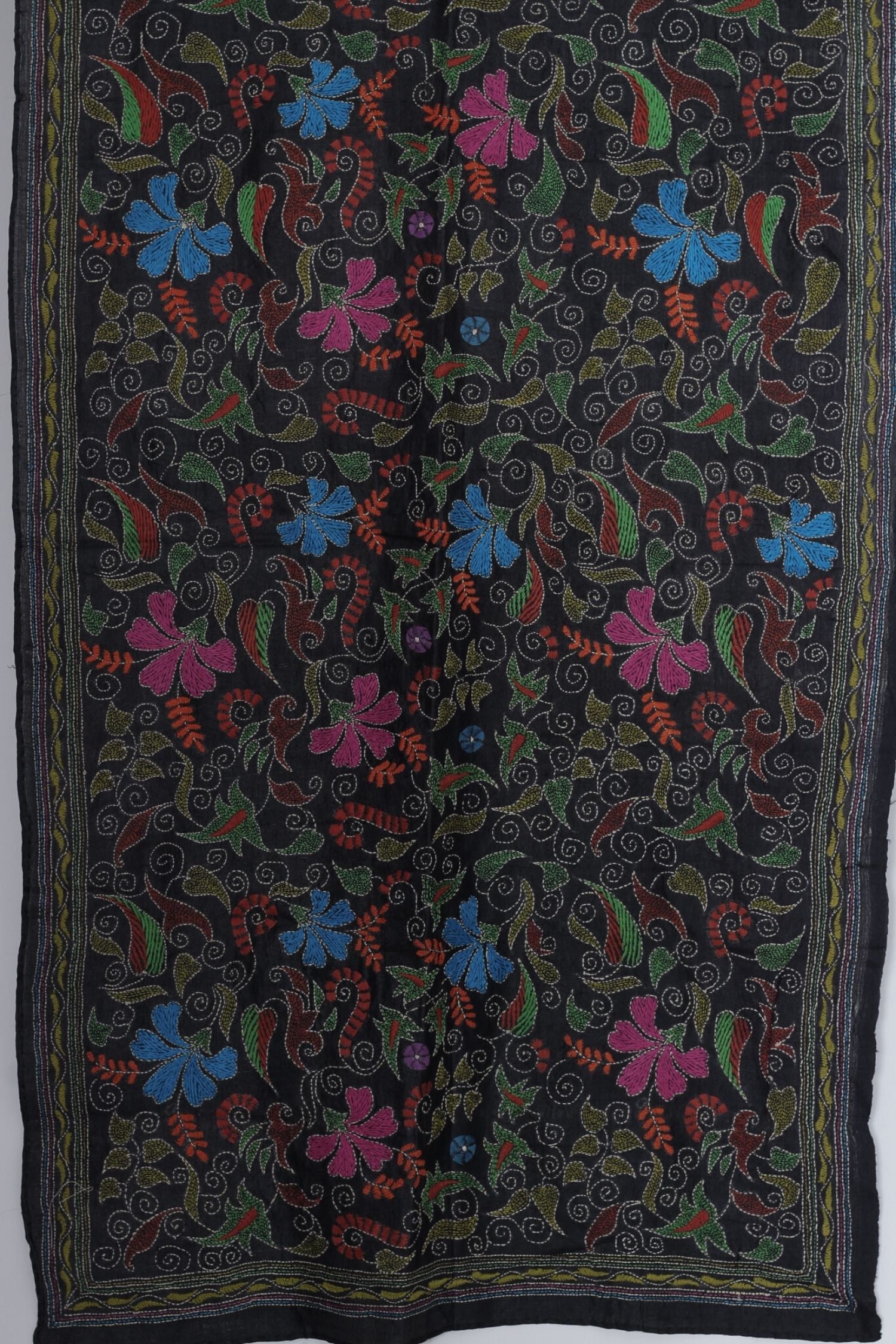 Hand Embroidered Kantha Scarf