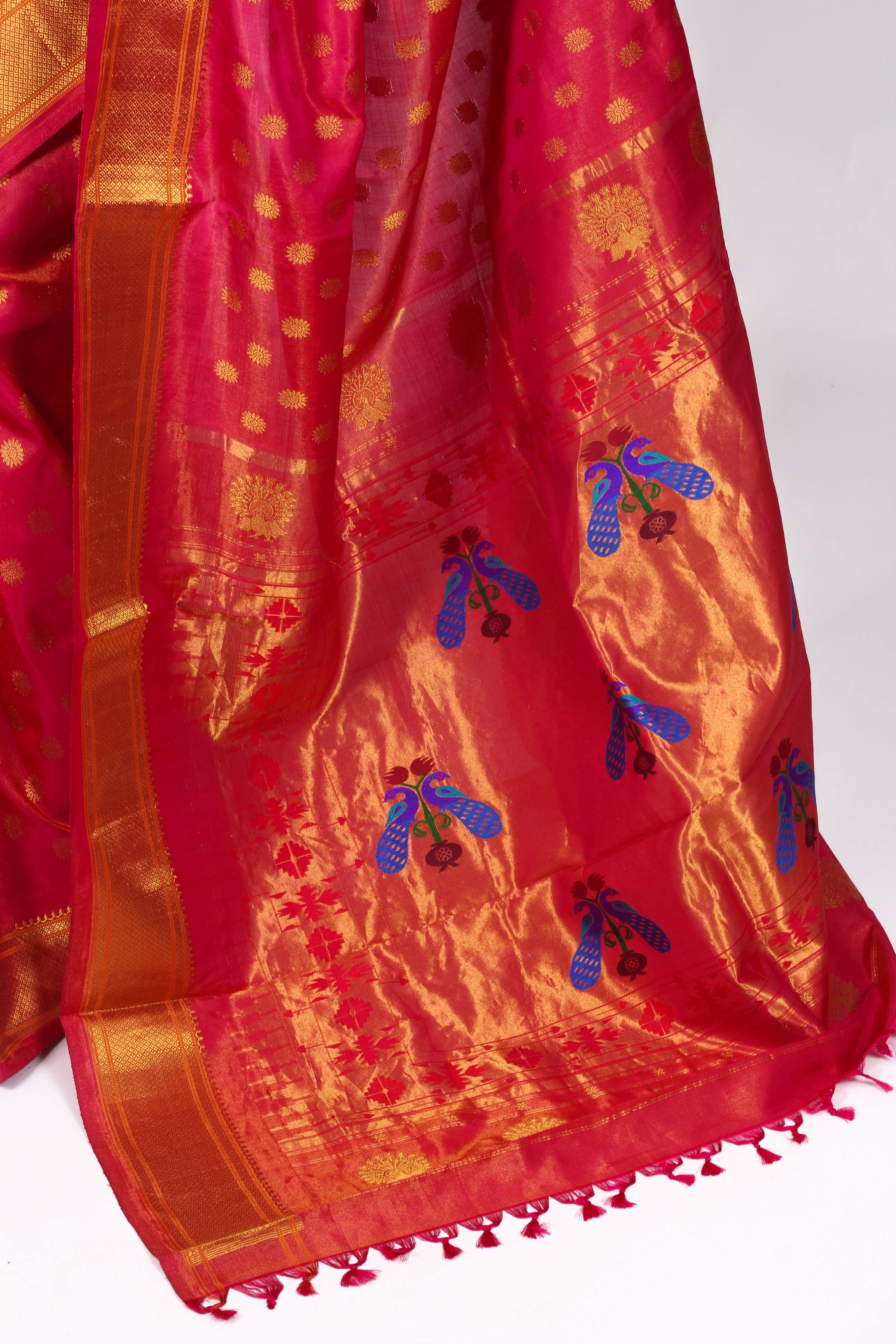 Pink Paithani Saree