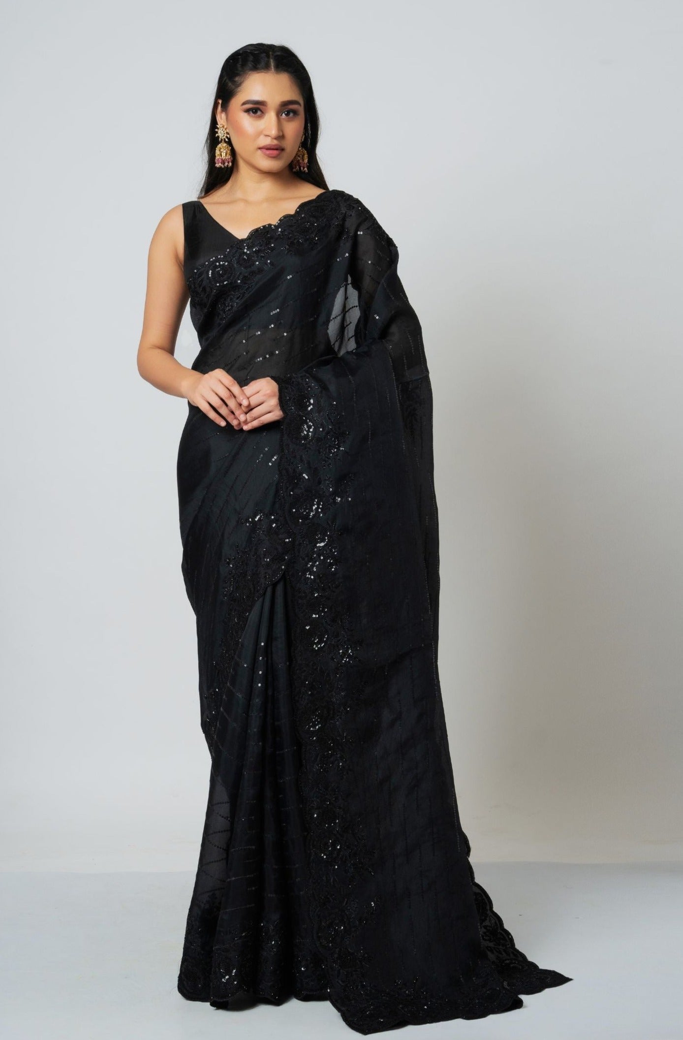 Black Rose Saree