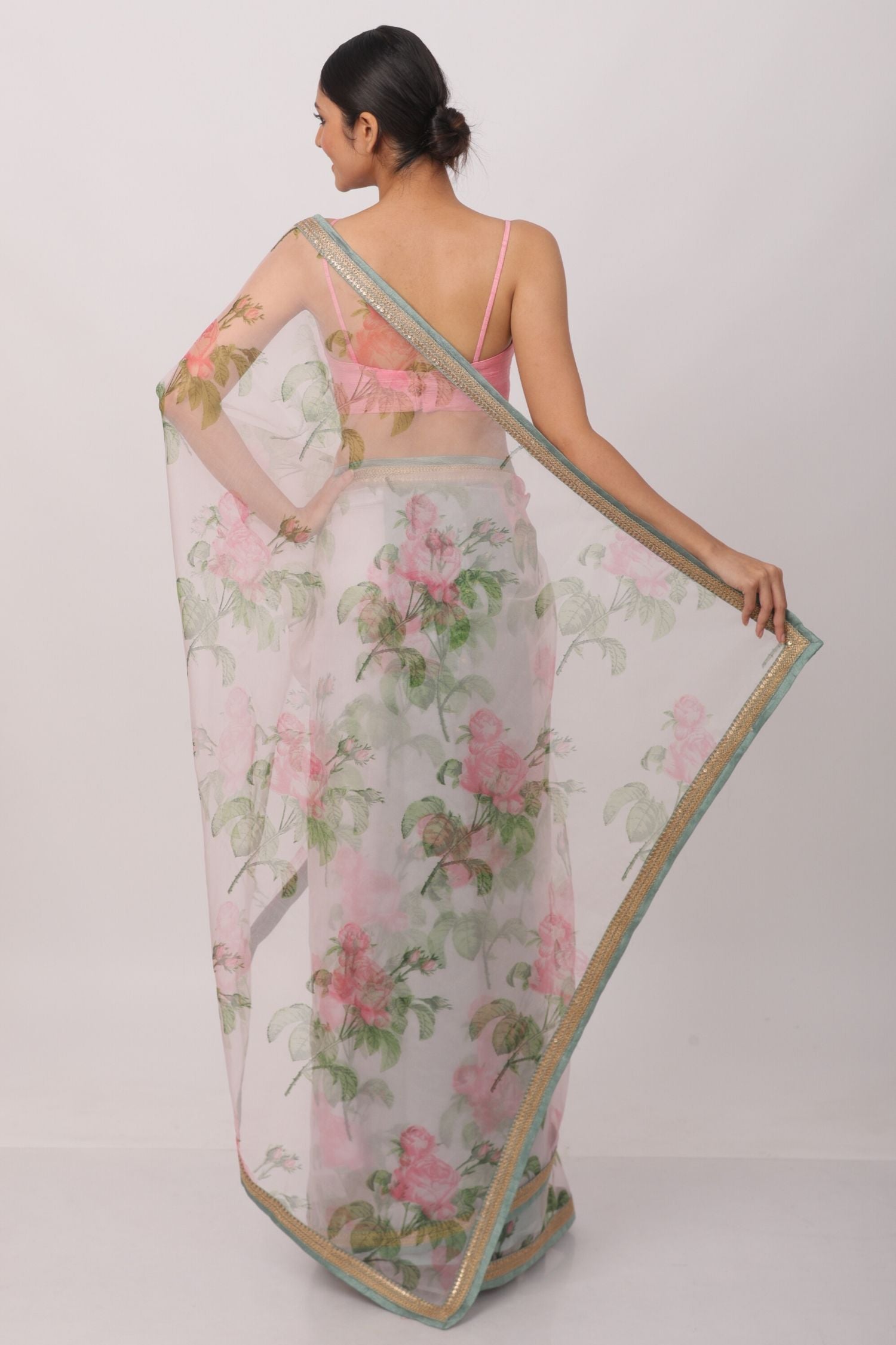 Printed Organza Saree