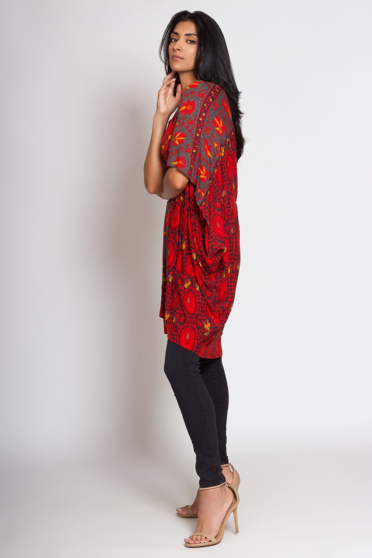 Red Printed Dress