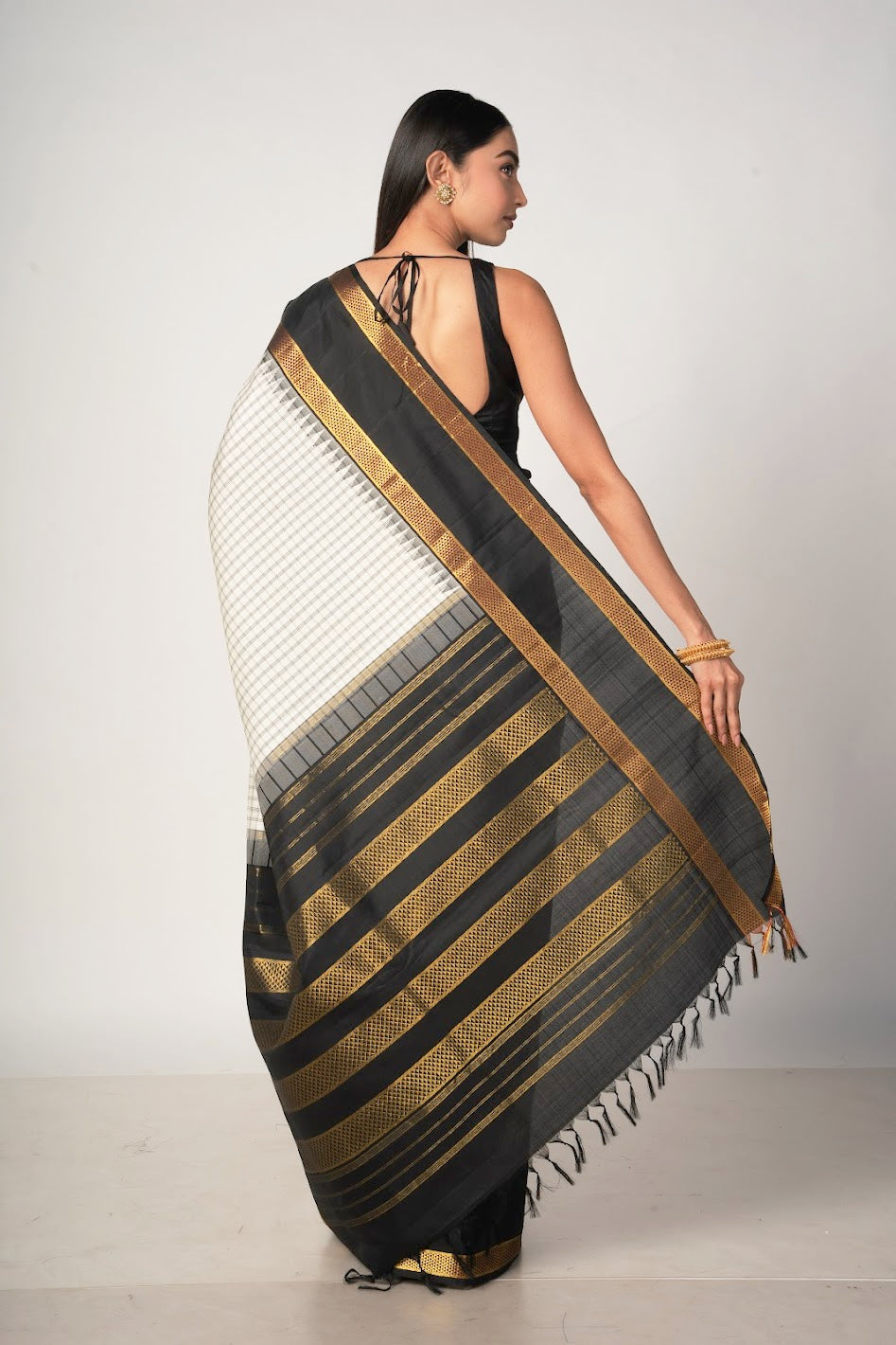 The Check Saree