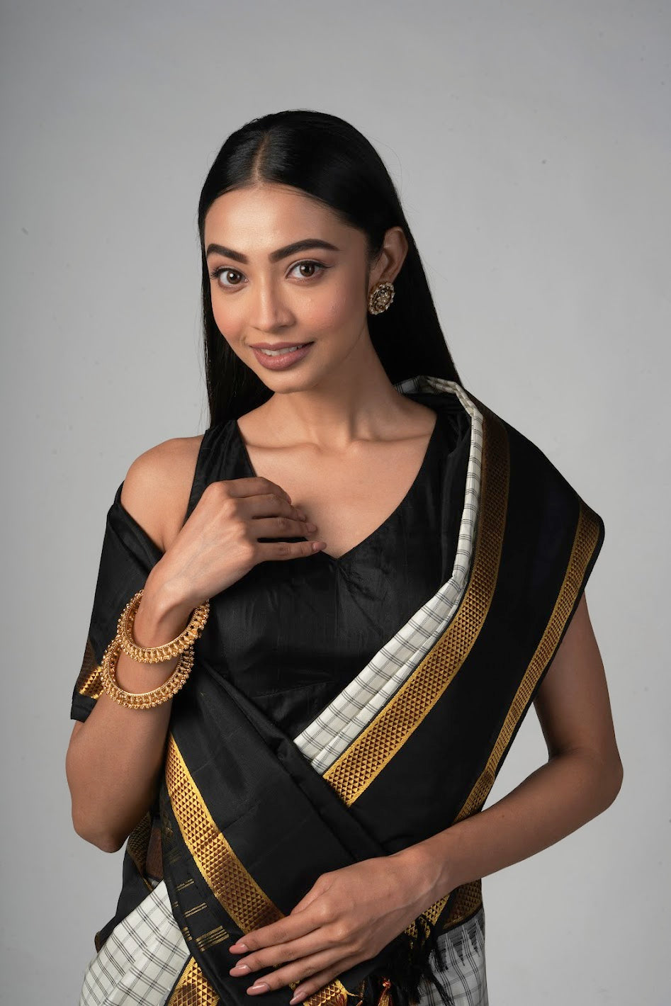 The Check Saree