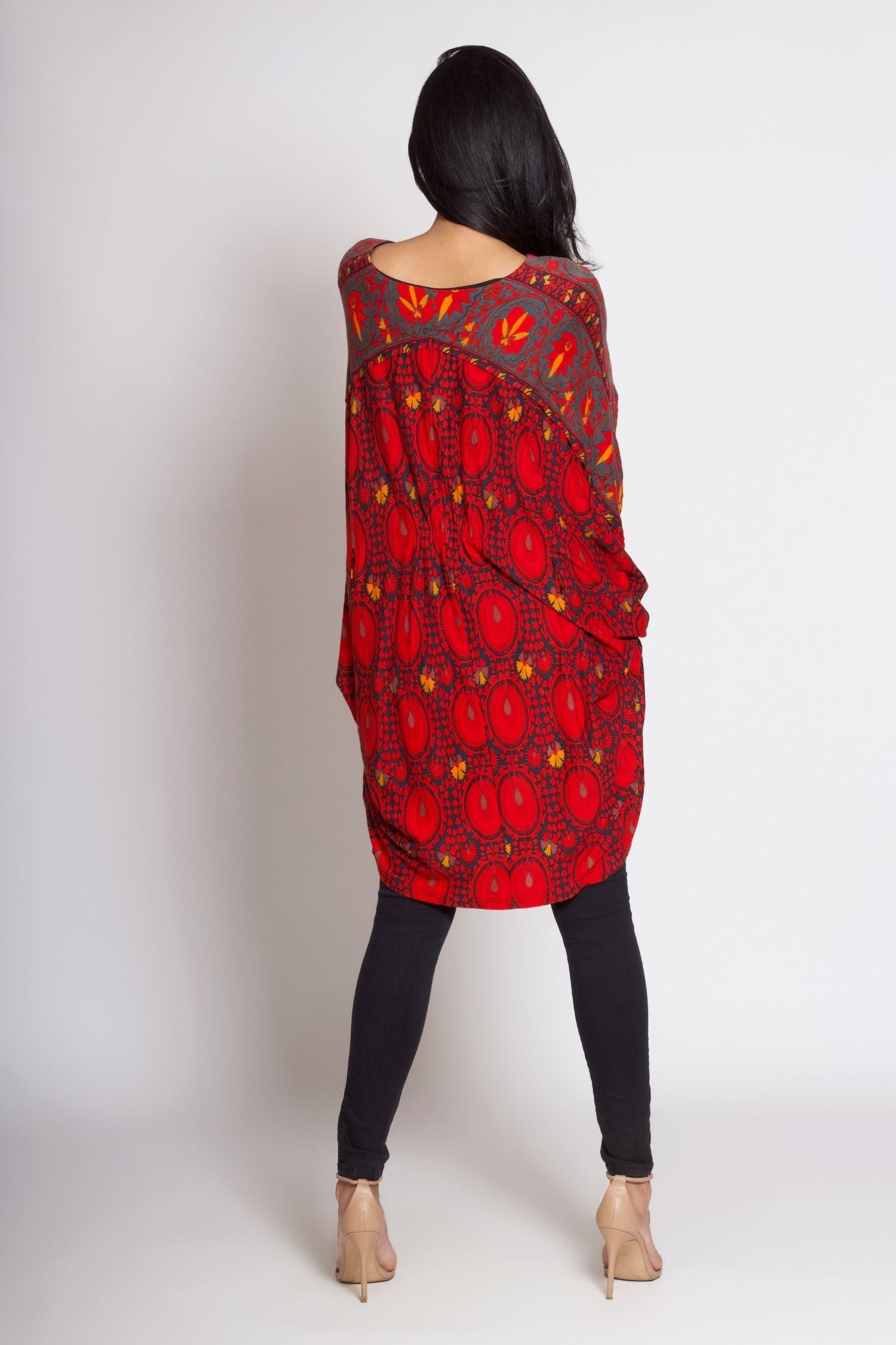 Red Printed Dress