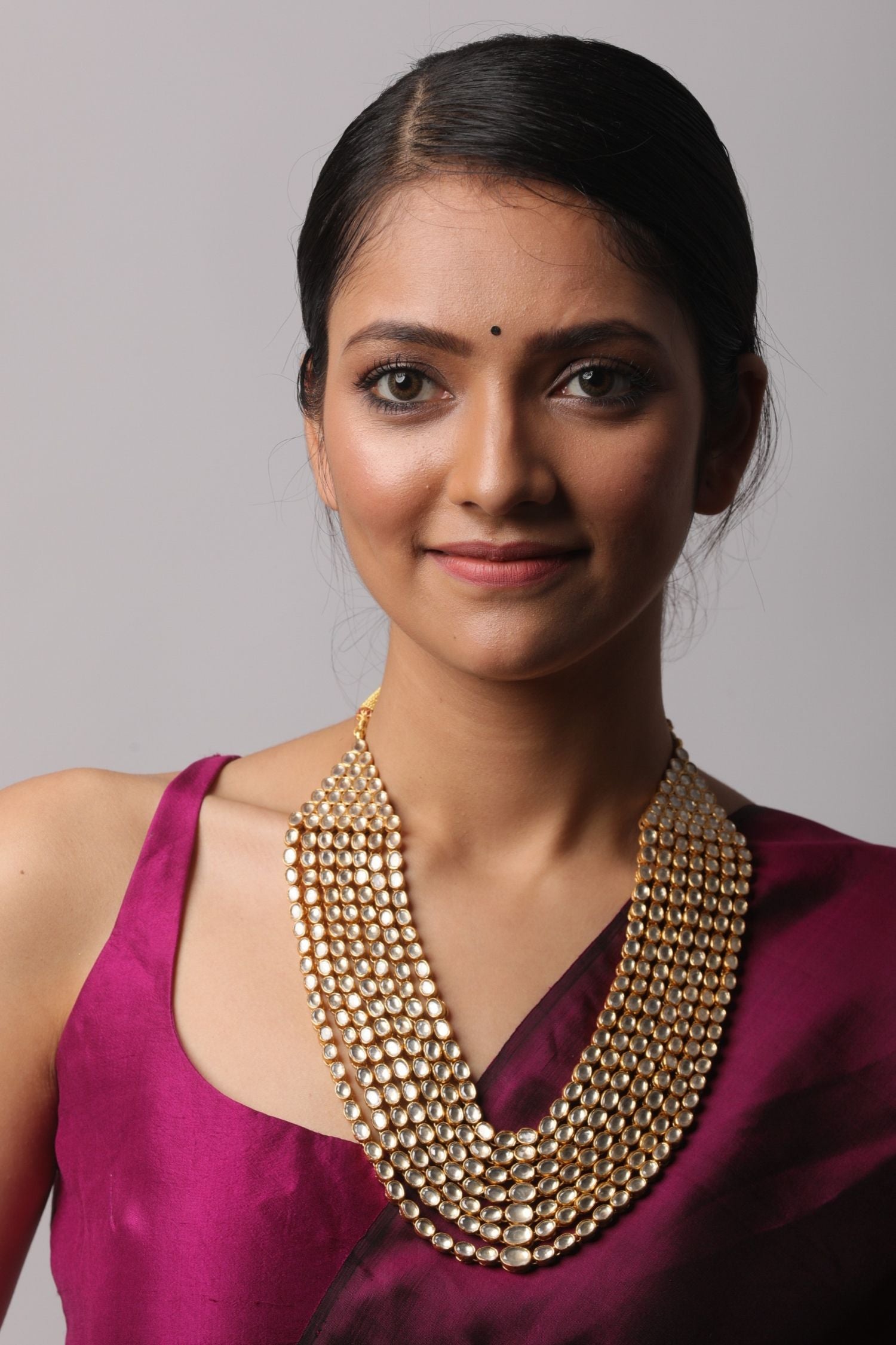 Silver Gold Plated Crystal Necklace