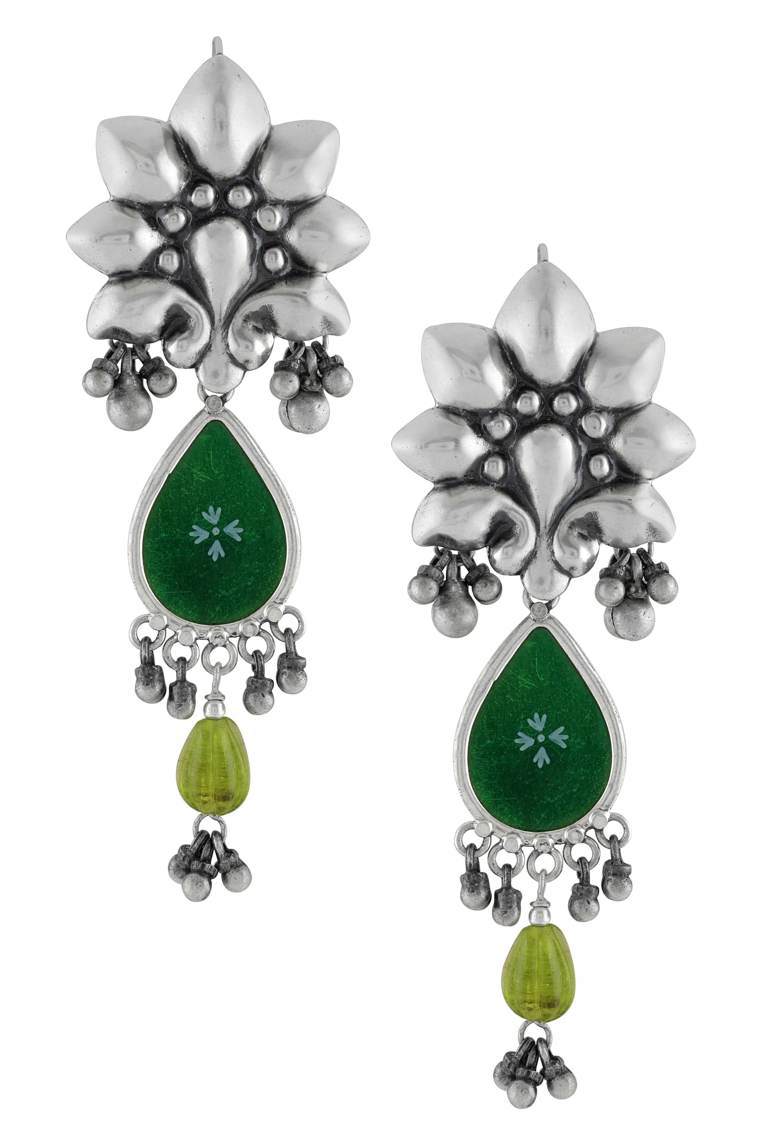 Alia Bhatt Silver Gold Plated Earrings