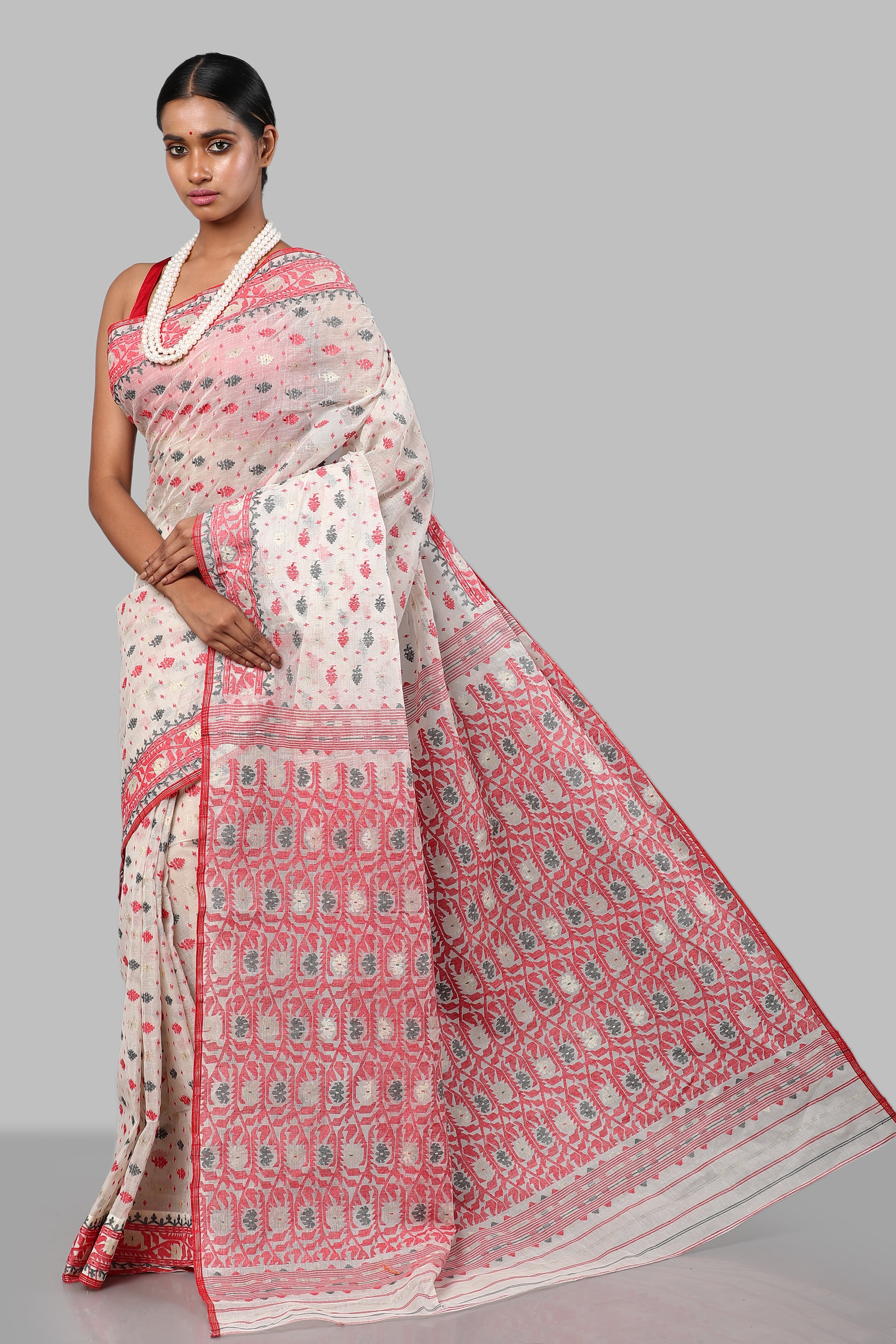 Lal Maati jamdani