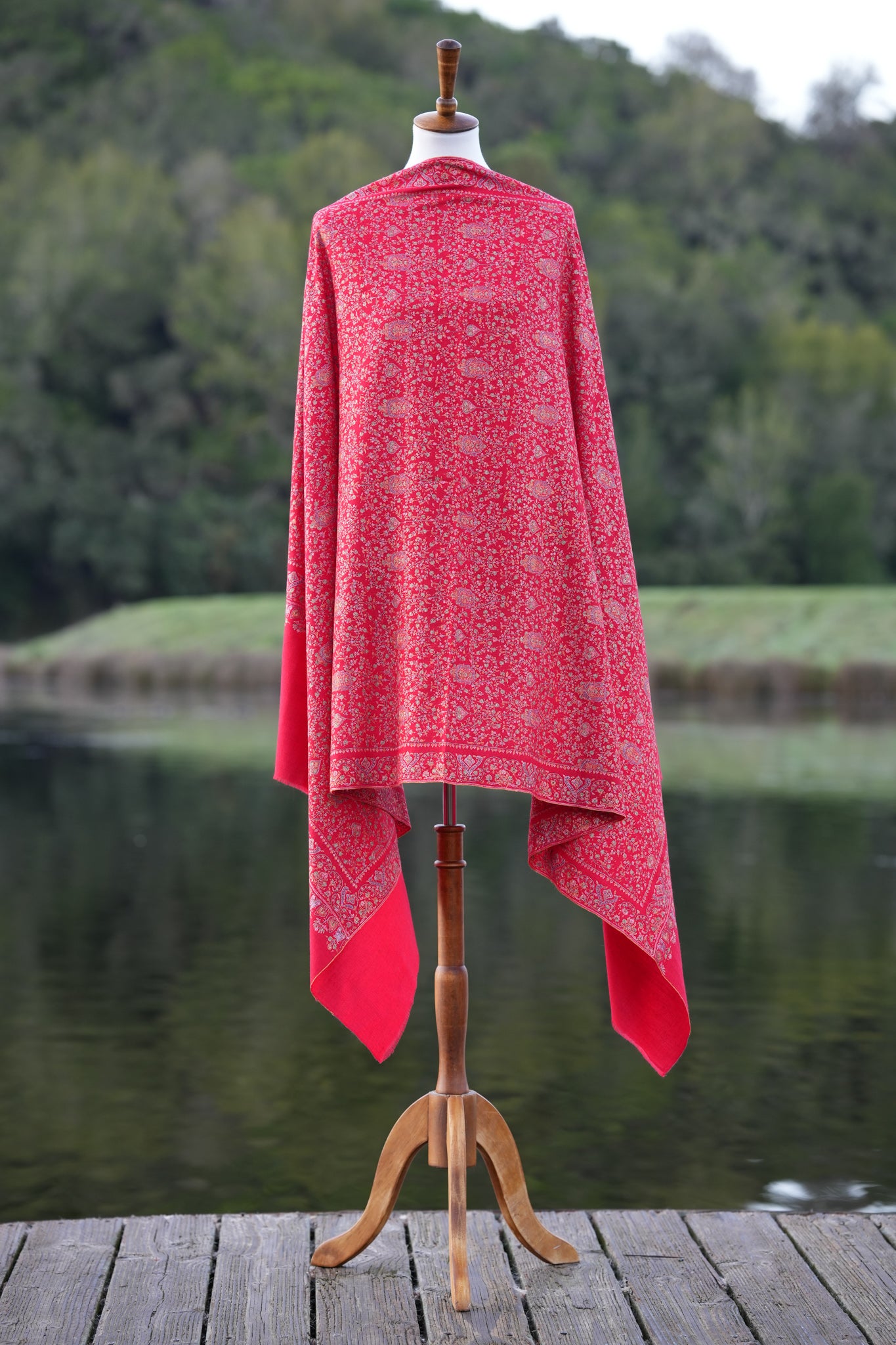 Red Masterpiece Pashmina Shawl