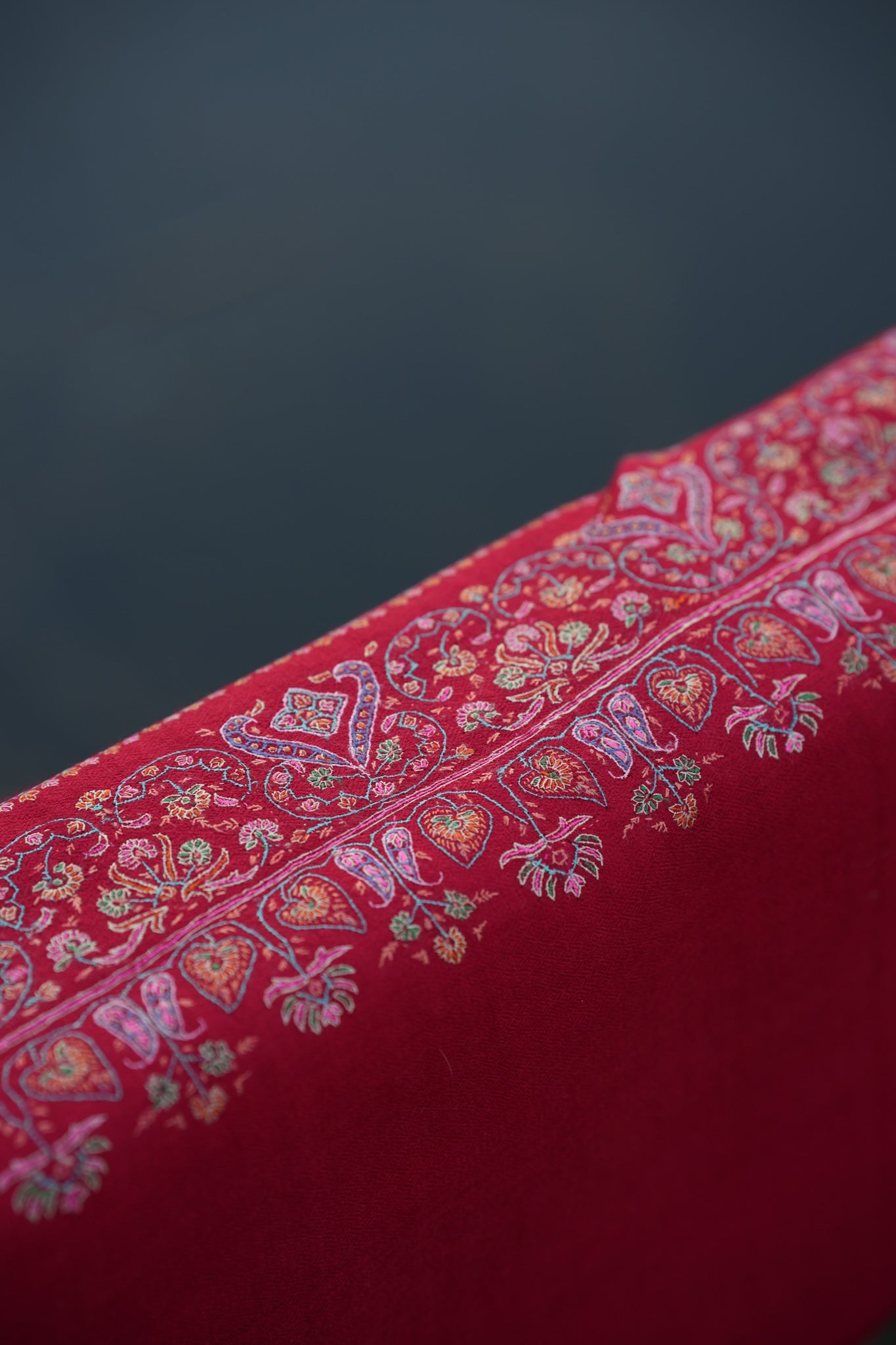 Red Masterpiece Pashmina Shawl