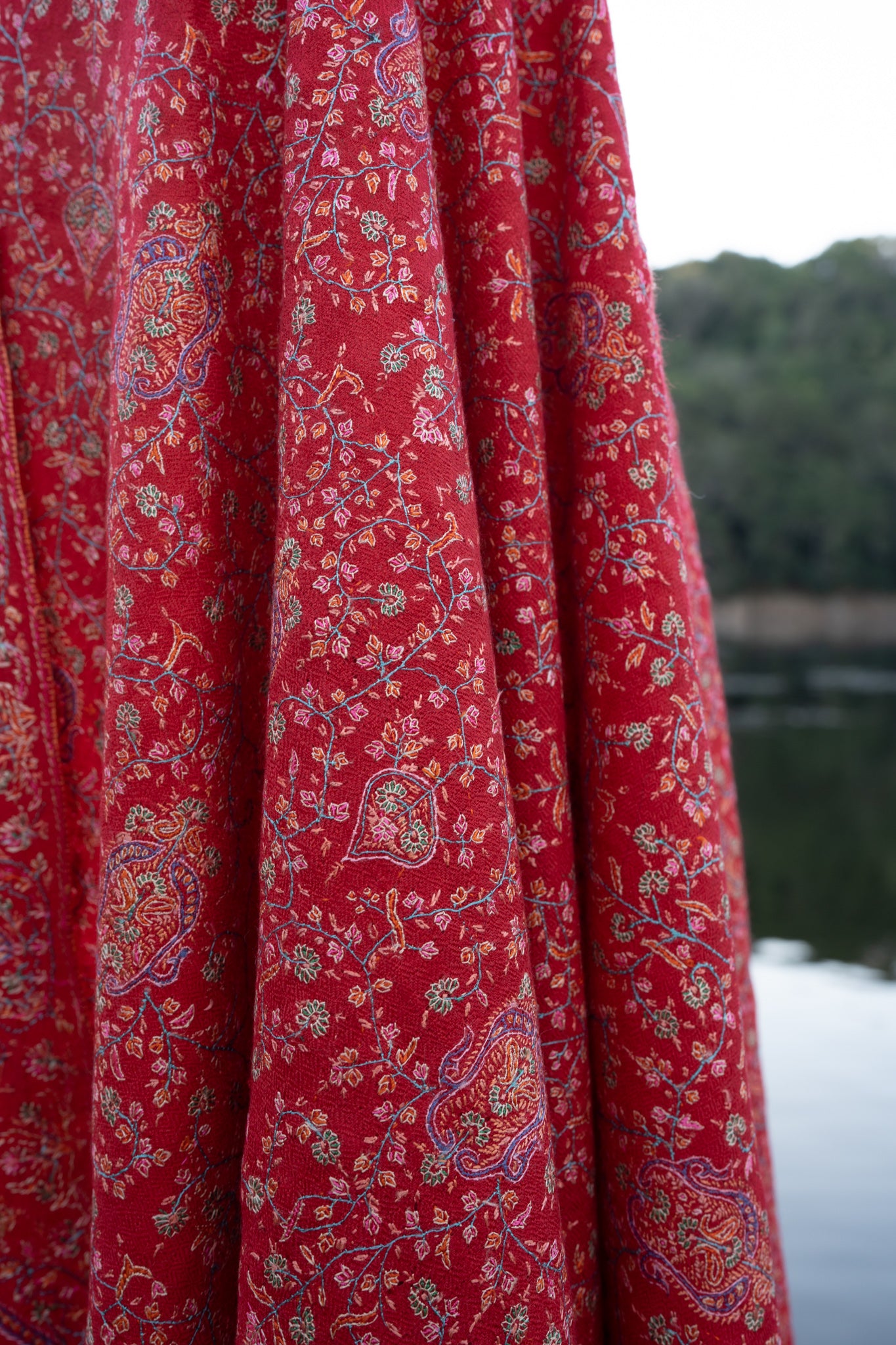 Red Masterpiece Pashmina Shawl